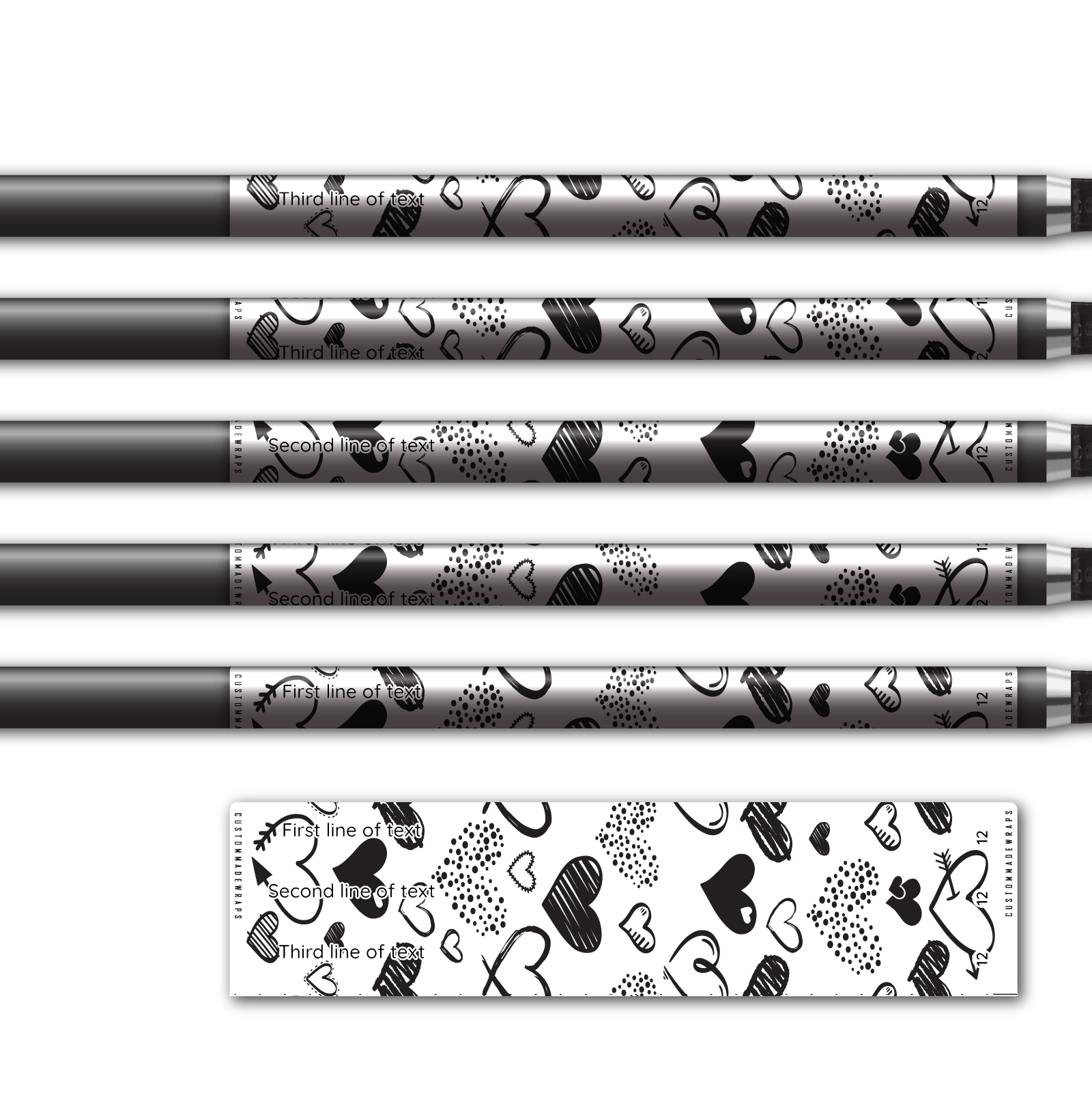 Alternative view of Regular - Hearts Black