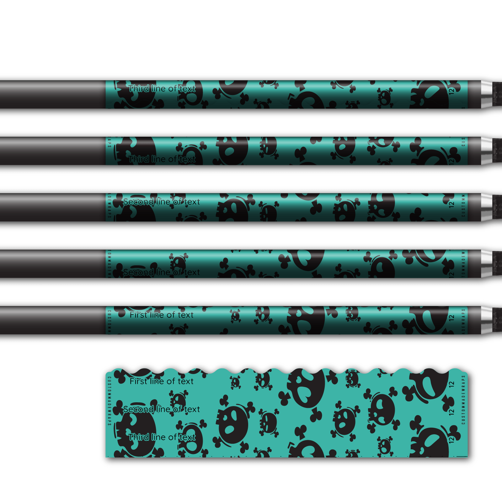 Alternative view of Wave Edge - Skulls Aqua