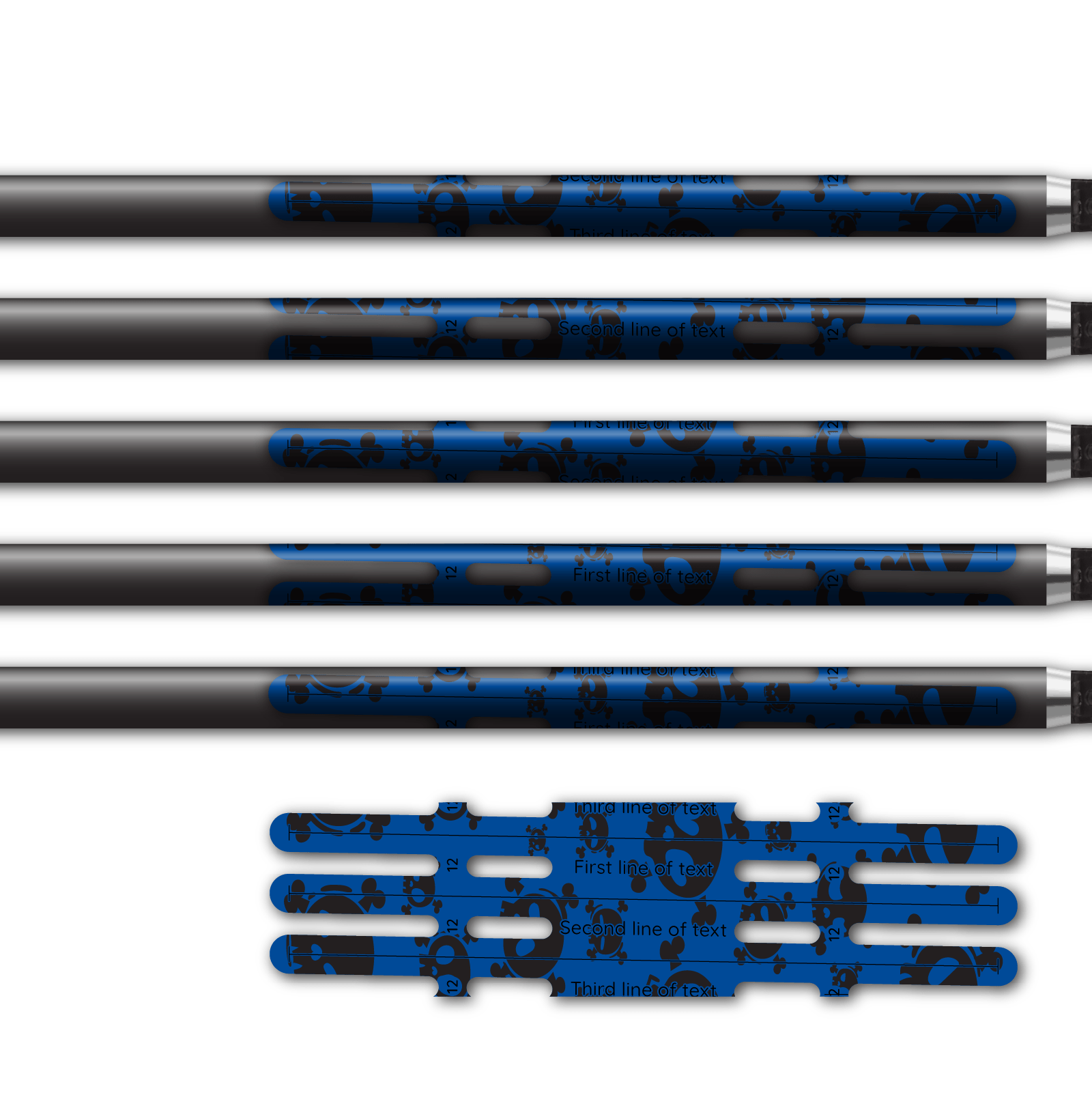 Alternative view of Vortex - Skulls Blue