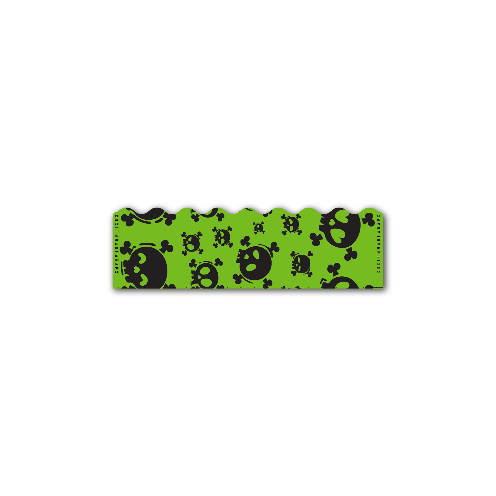Shorty - Skulls Lime Green