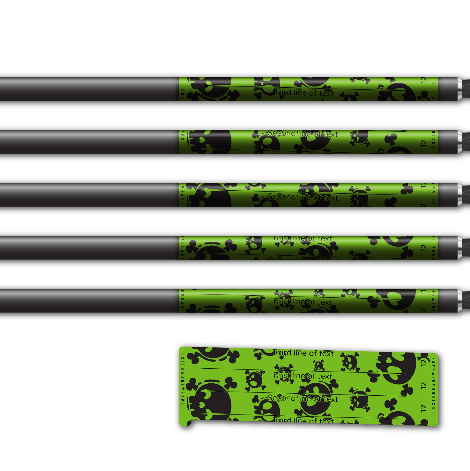 Alternative view of Spin Elite - Skulls Lime