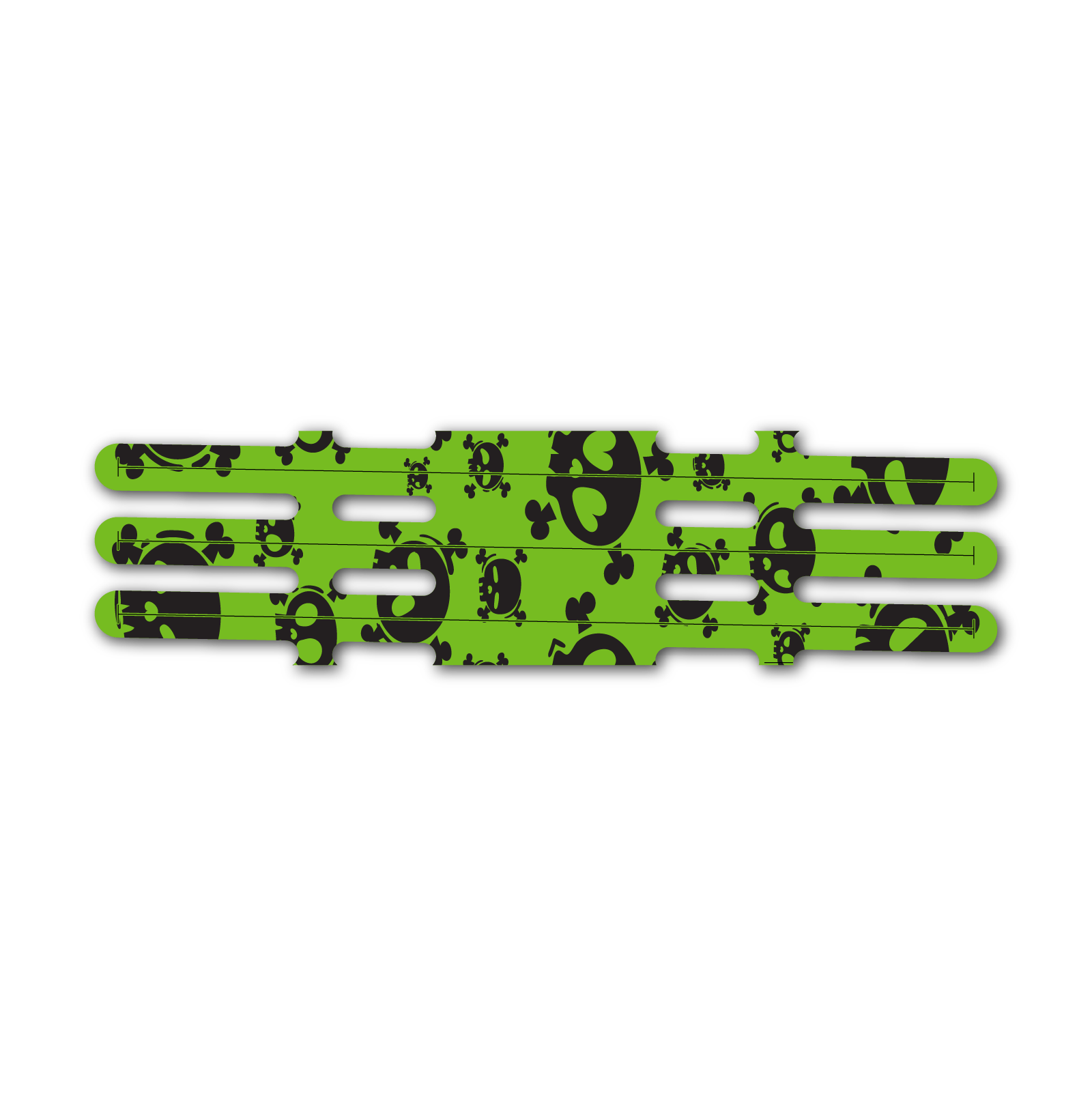 Vortex - Skulls Lime Green