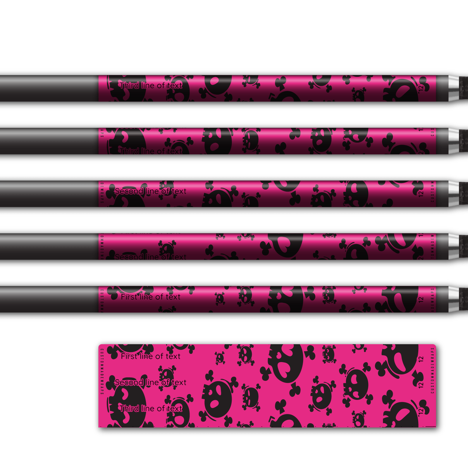 Alternative view of Regular - Skulls Magenta