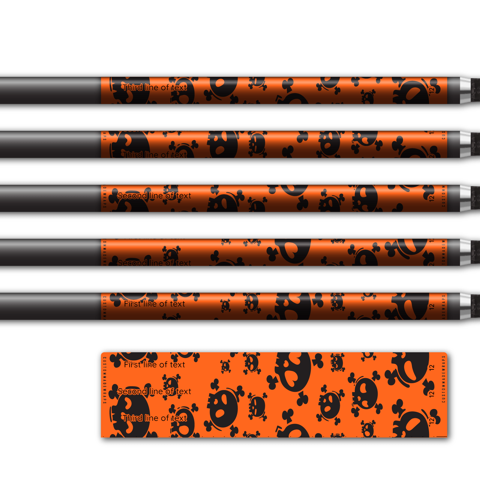 Alternative view of Regular - Skulls Orange