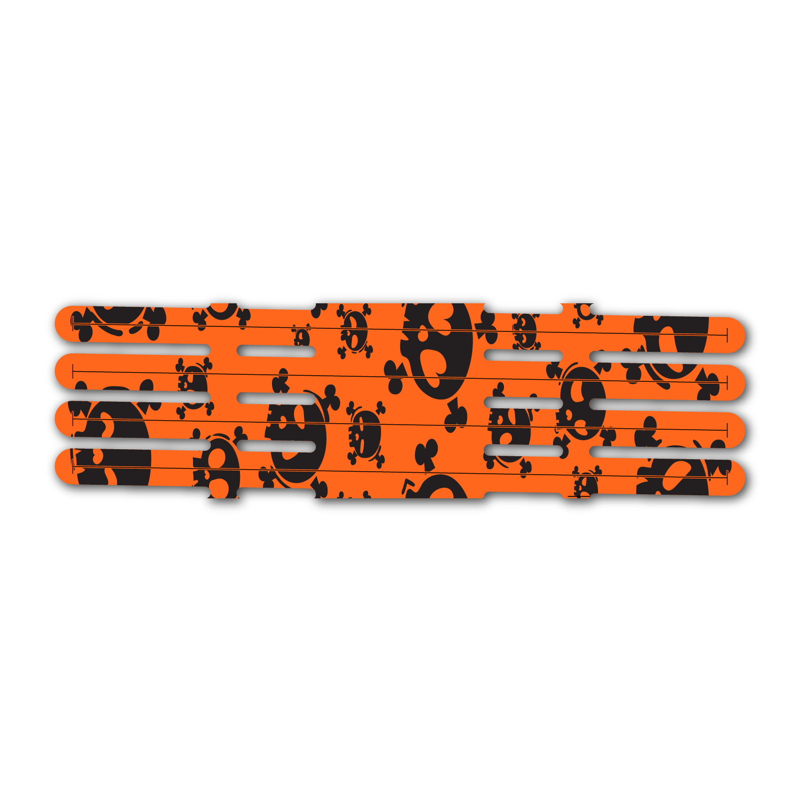 4 fletch Vortex - Skulls Orange