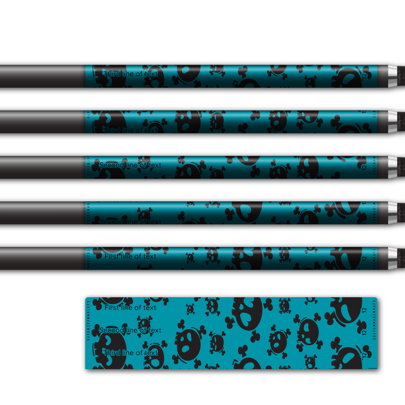 Alternative view of Regular - Skulls Electric Teal