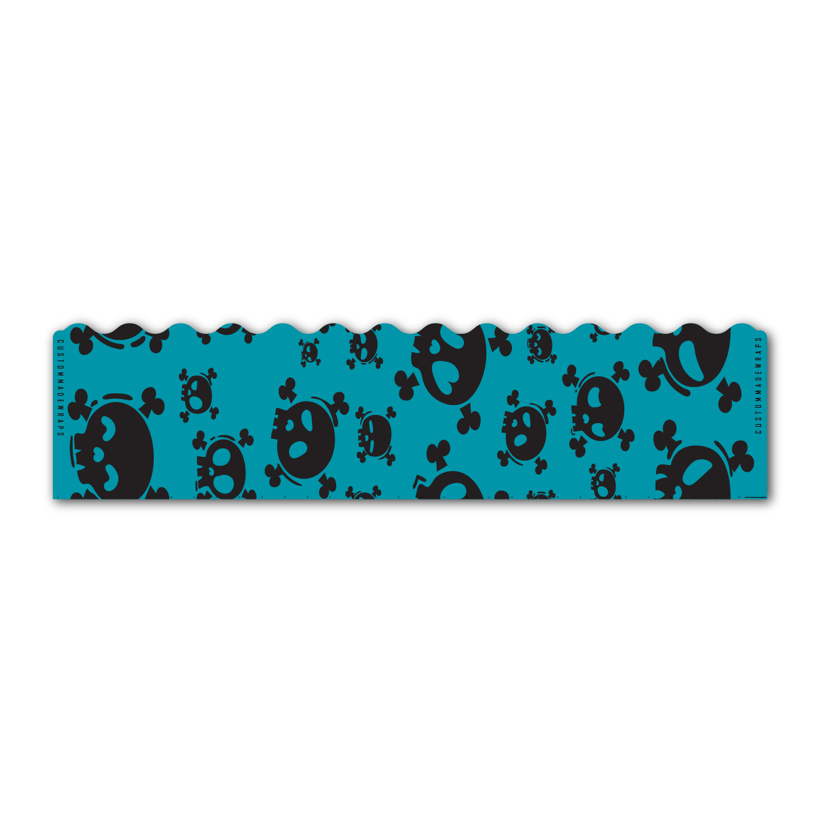 Wave Edge - Skulls Electric Teal