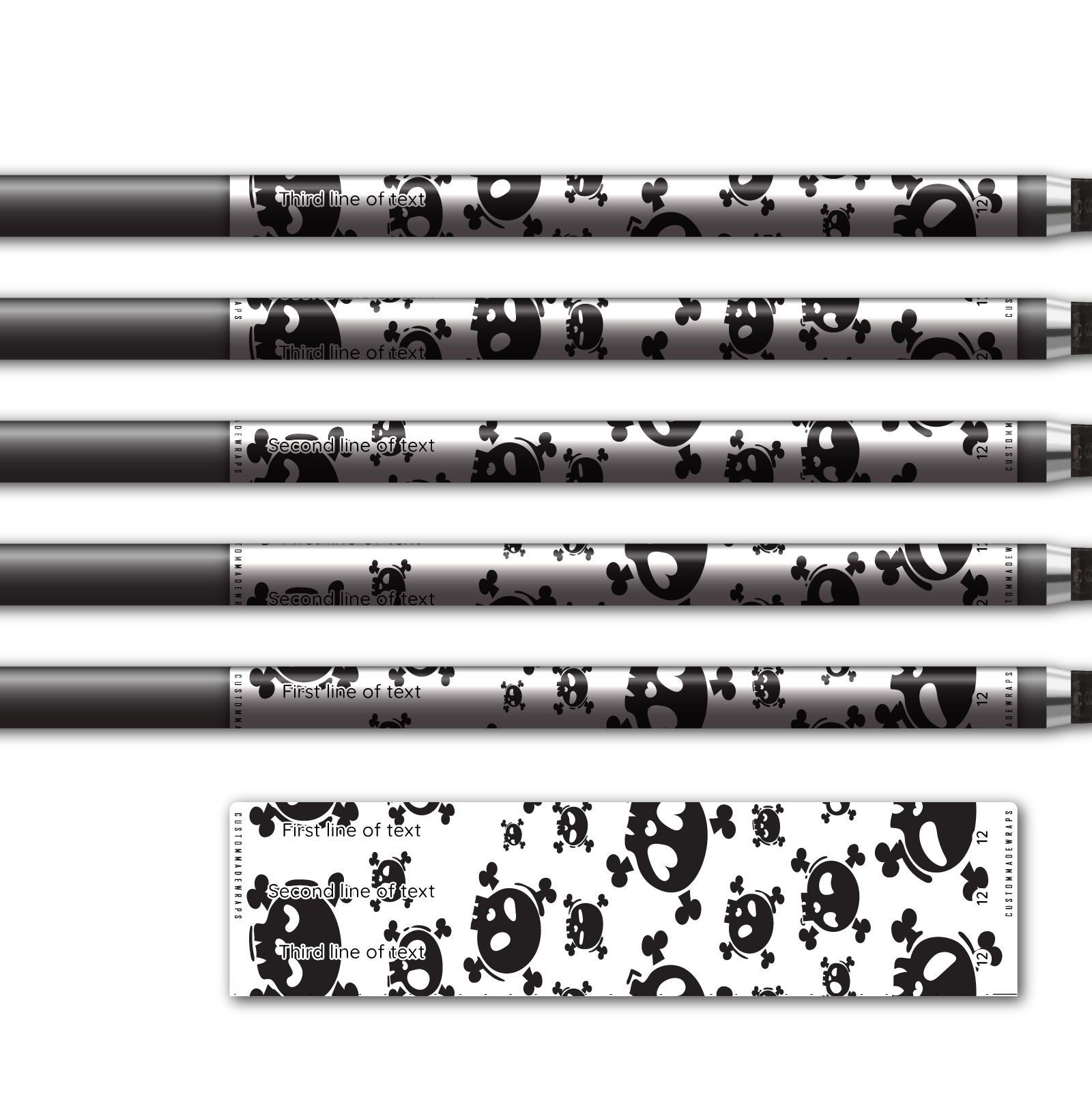 Alternative view of Regular - Skulls White