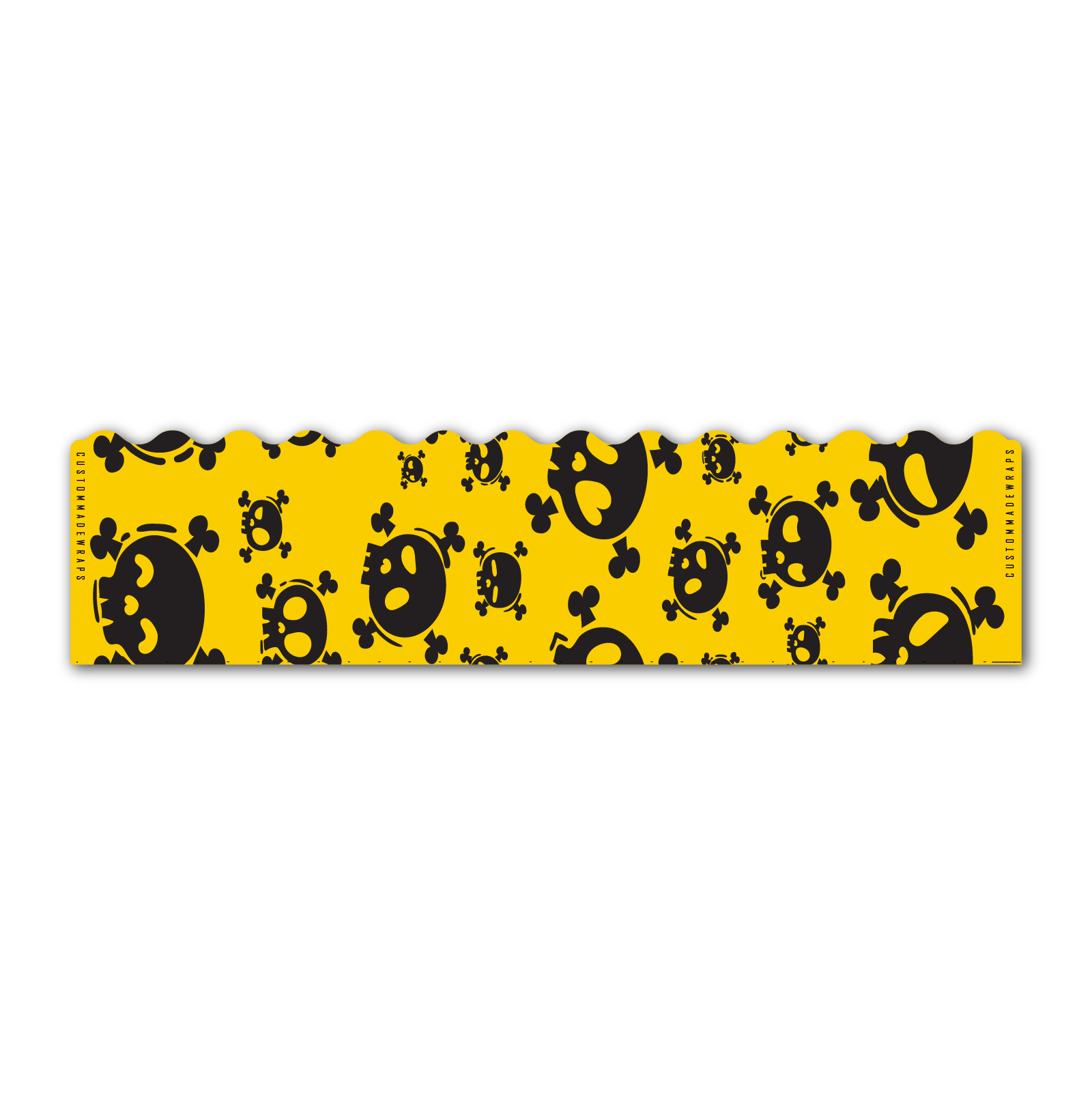 Wave Edge - Skulls Yellow