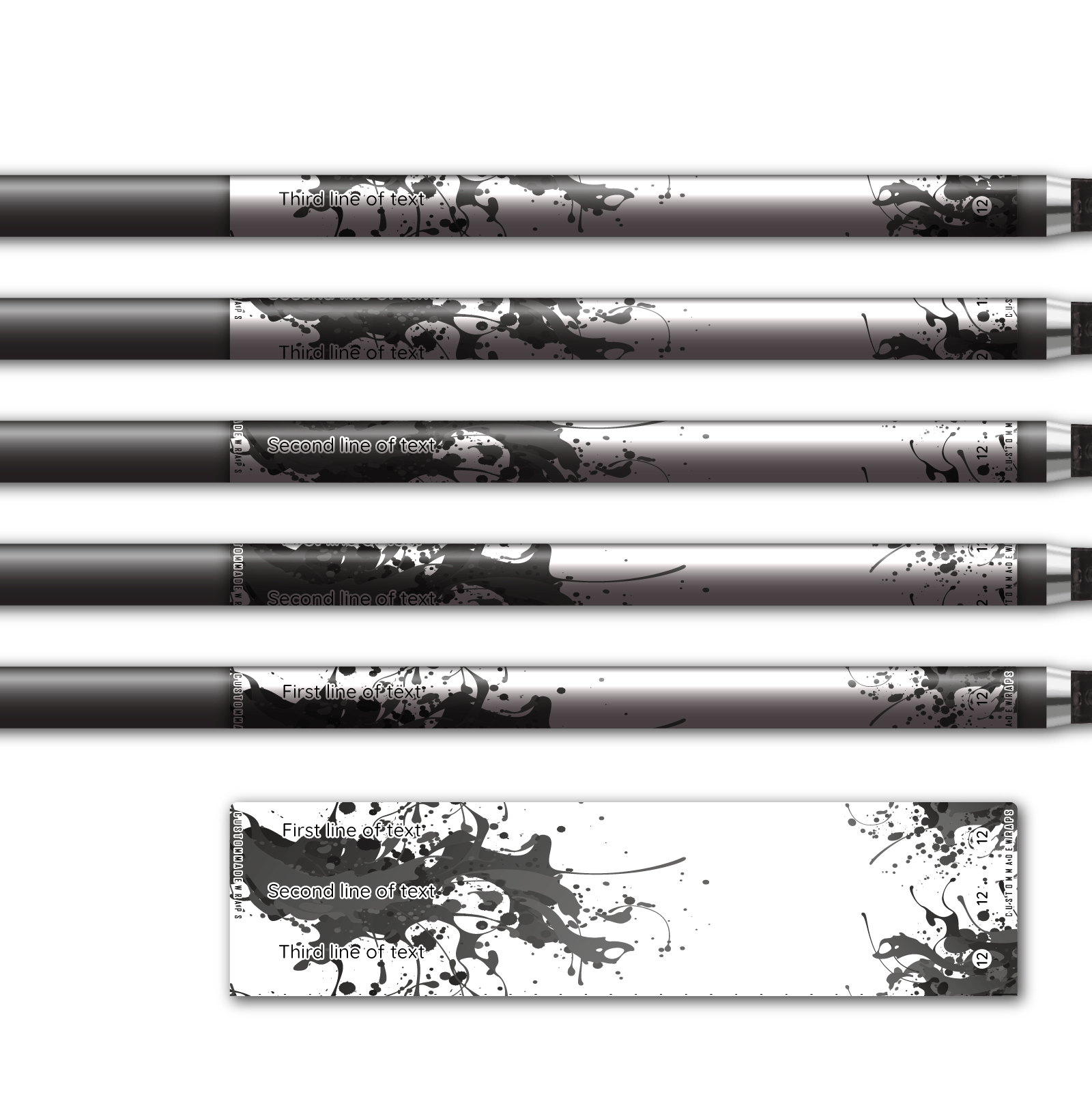 Alternative view of Regular - Splash Black wrap