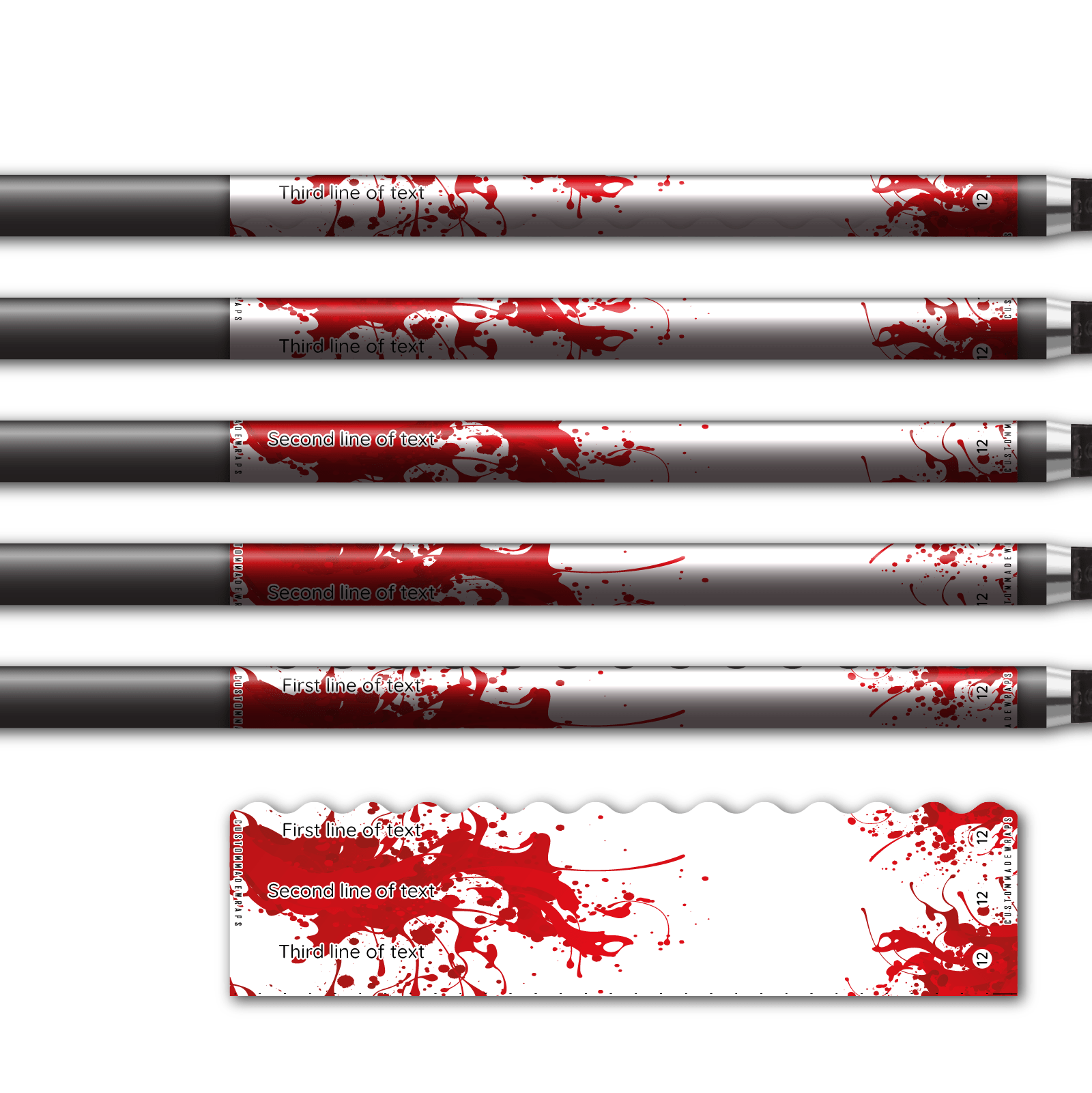 Alternative view of Wave Edge - Splash Red