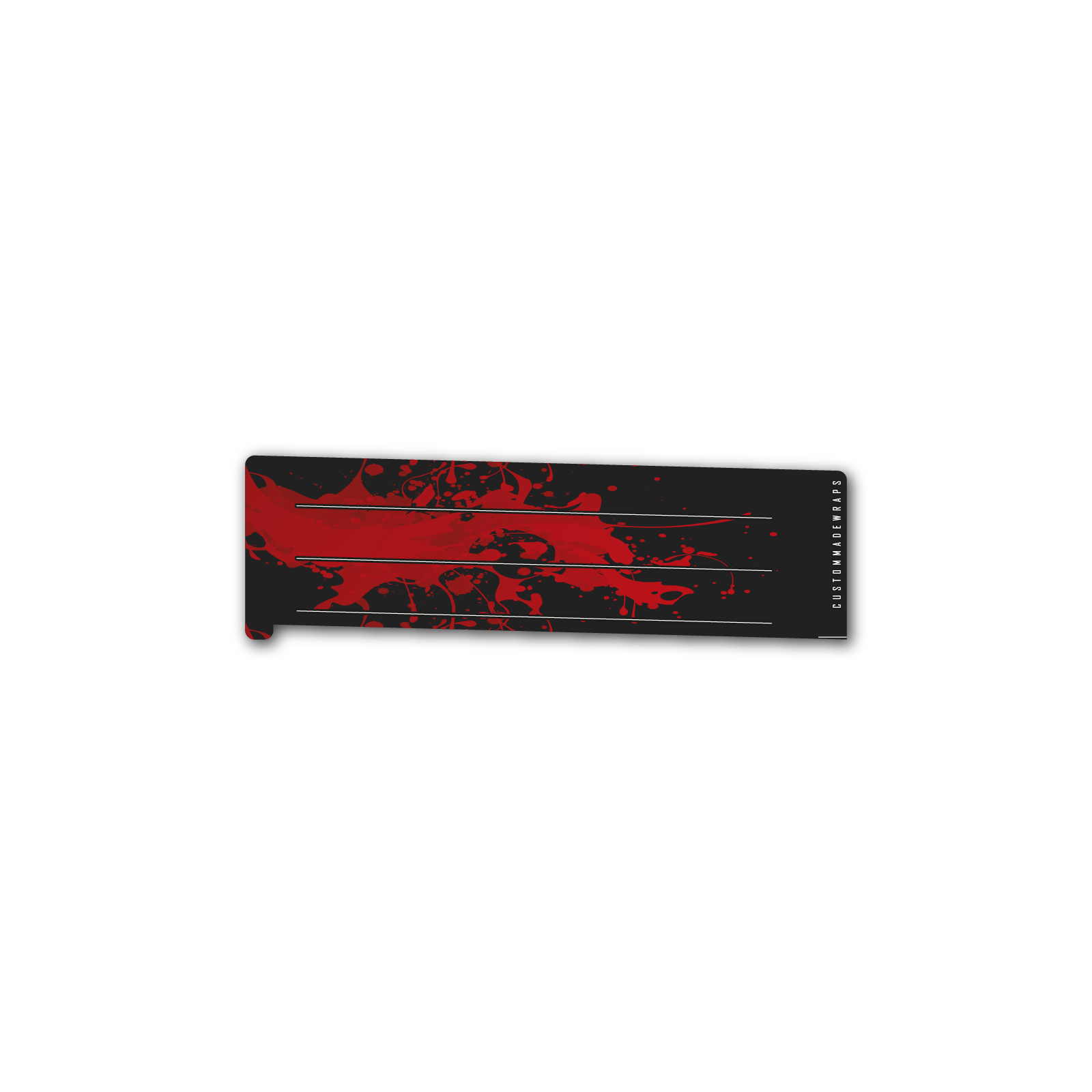 Spin Elite - Splash Red on Matt Black