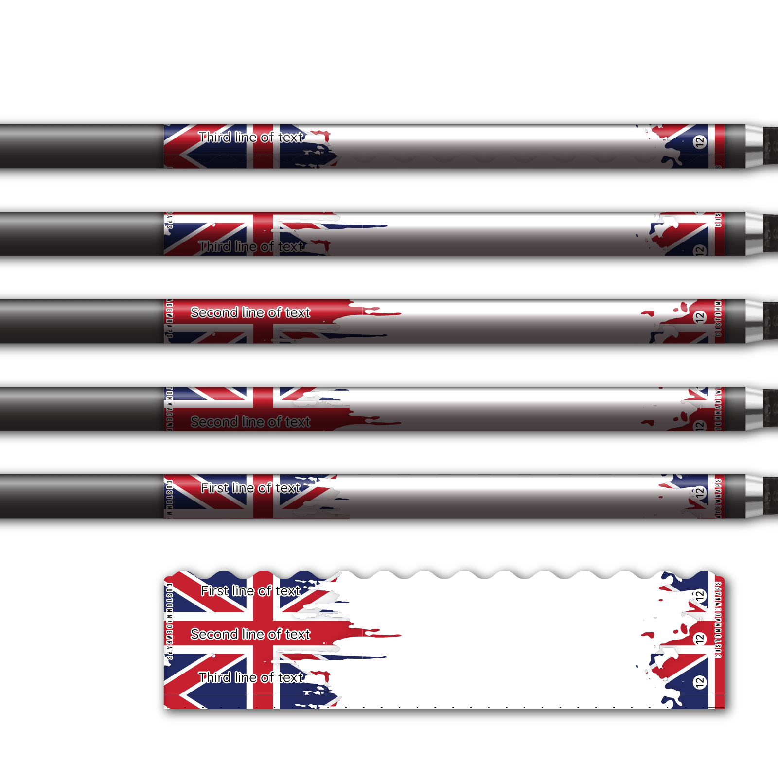 Alternative view of Wave Edge - National Flag Great Britain