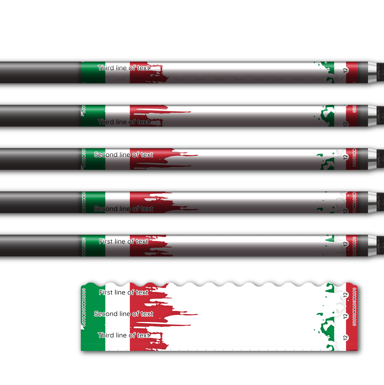 Alternative view of Wave Edge - National Flag Italy