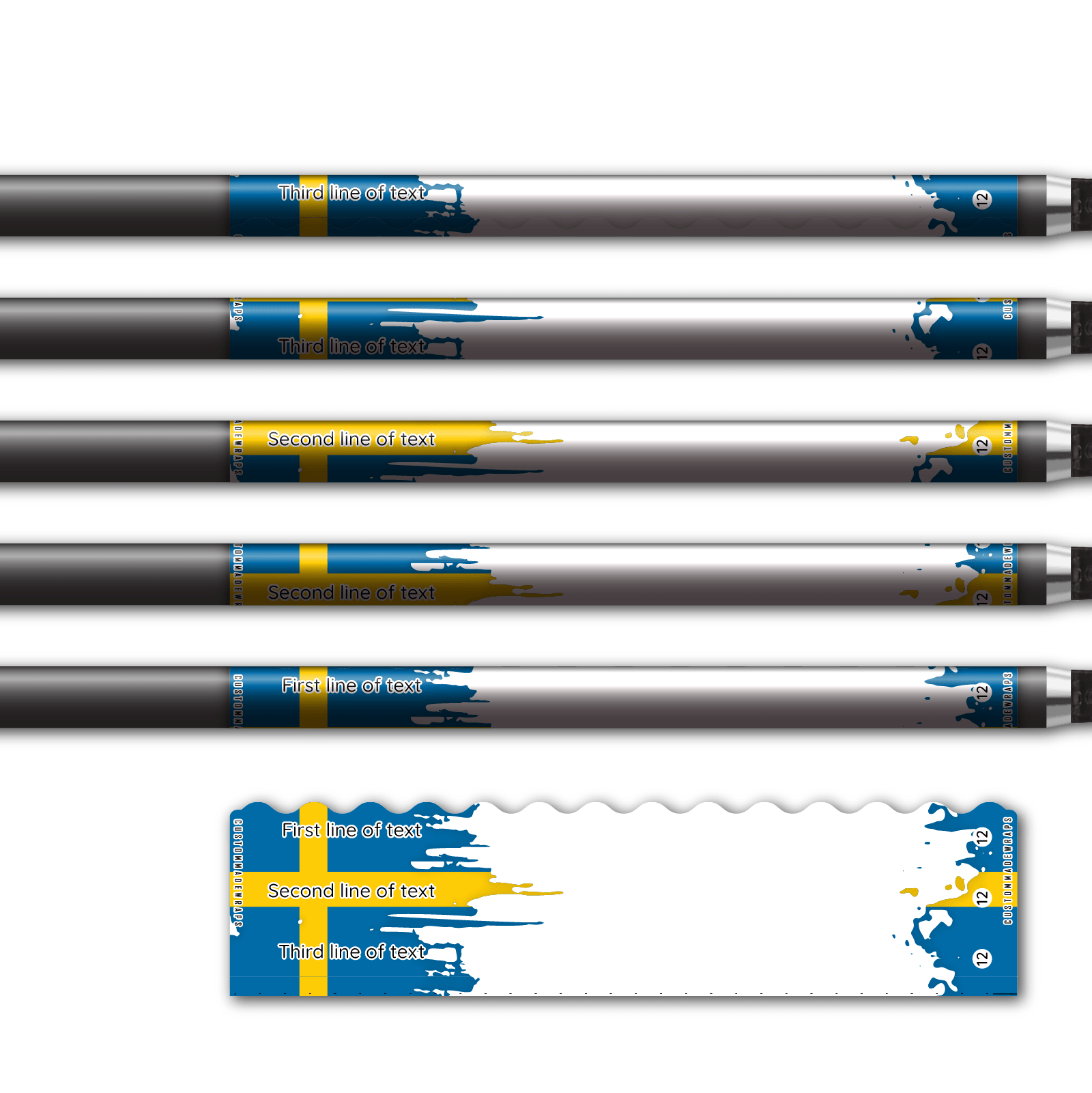 Alternative view of Wave Edge - National Flag Sweden