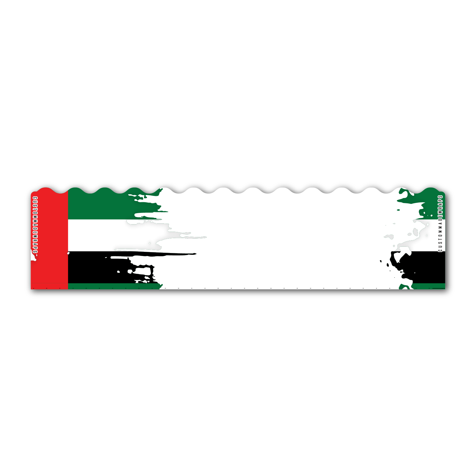 Wave Edge - National Flag United Arab Emirates