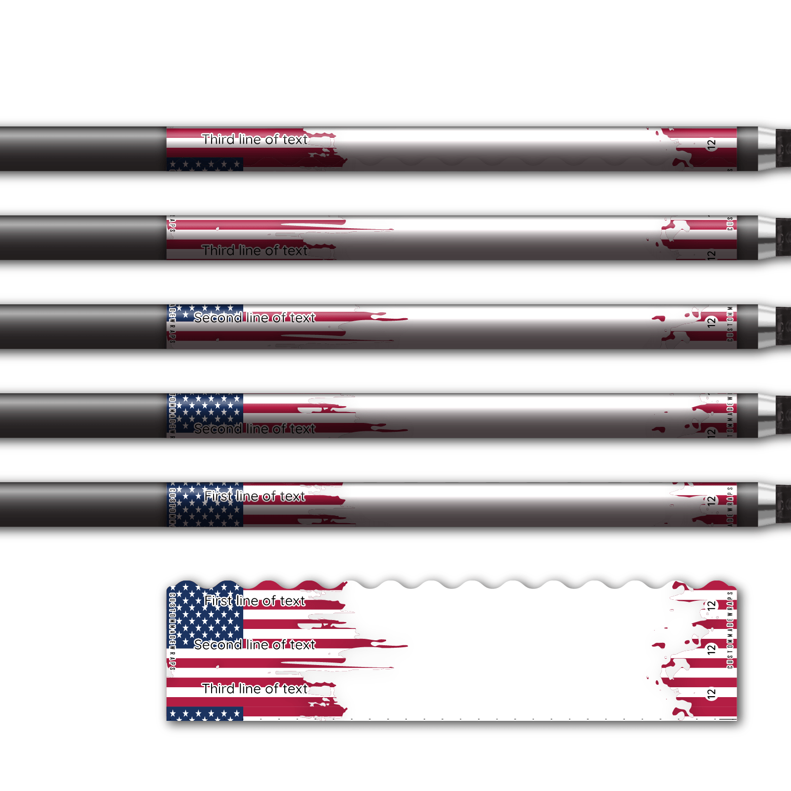 Alternative view of Wave Edge - National Flag United States