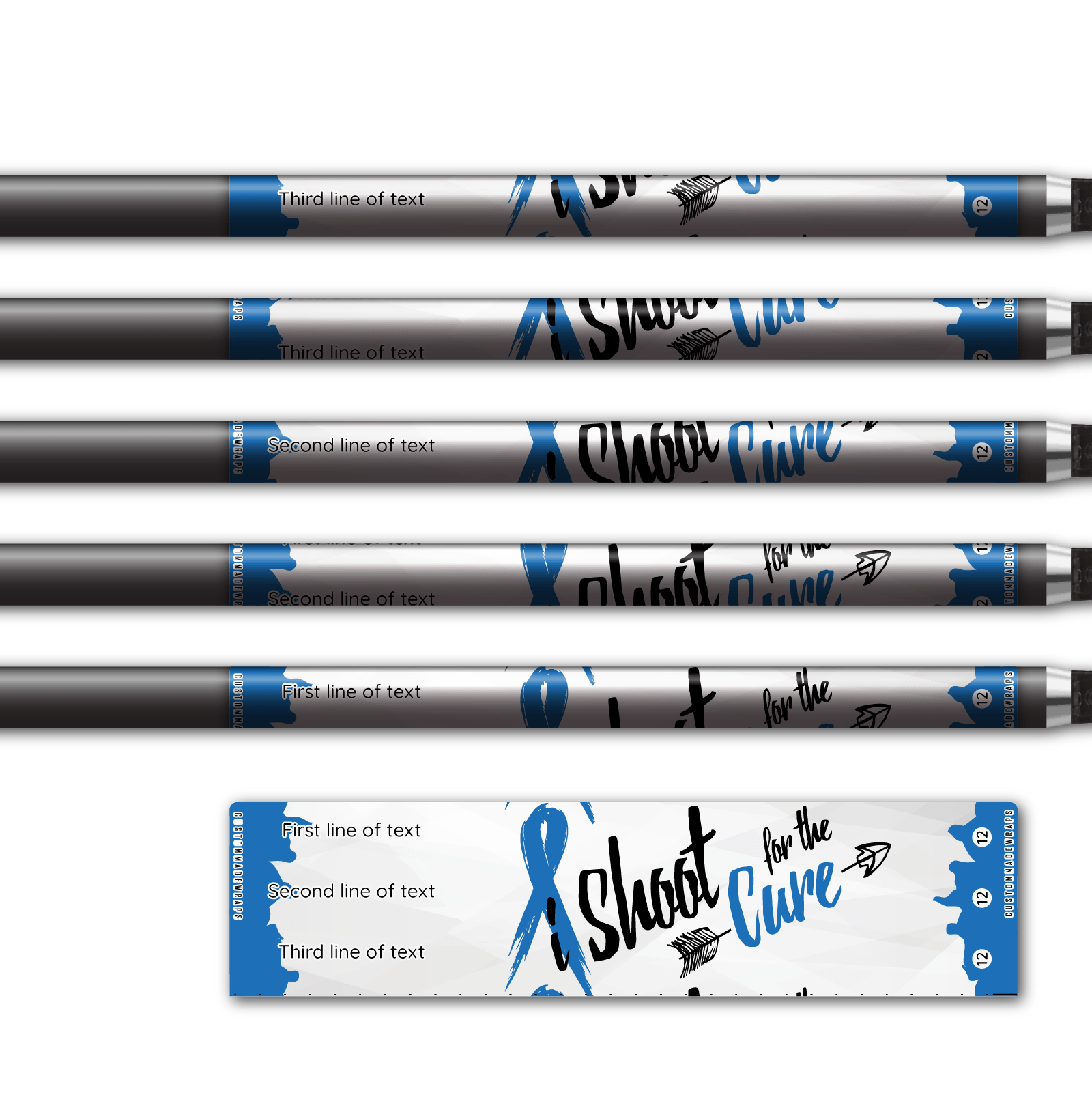Alternative view of Regular - Shoot for the Cure Blue