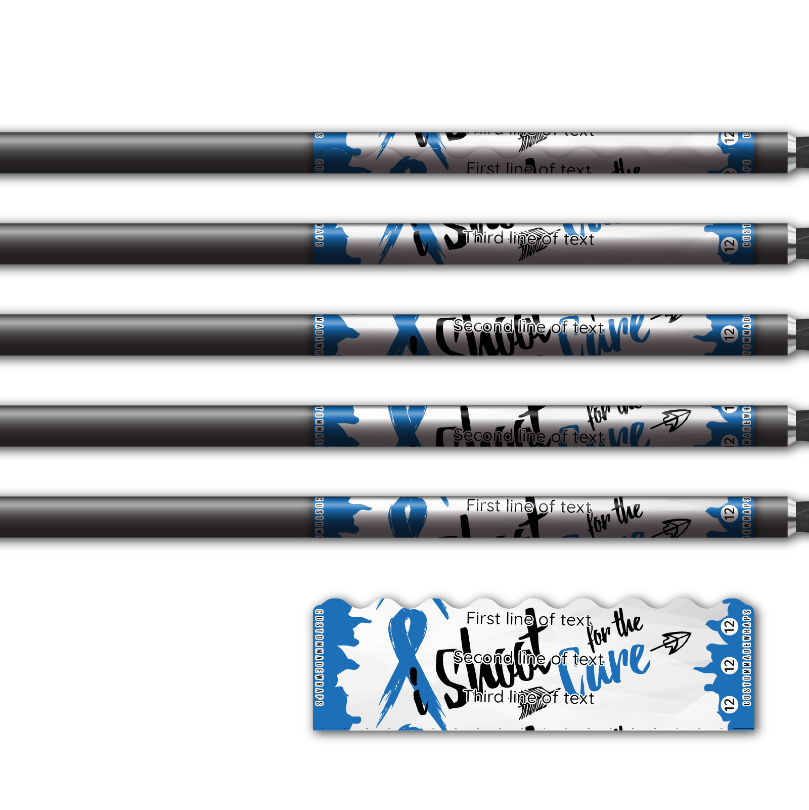 Alternative view of Shorty - Shoot for the Cure Blue