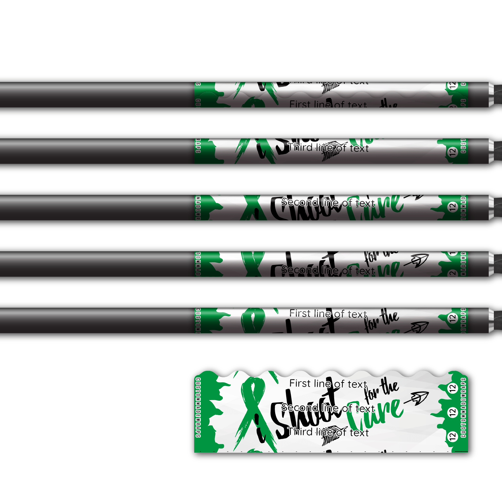 Alternative view of Shorty - Shoot for the Cure Green