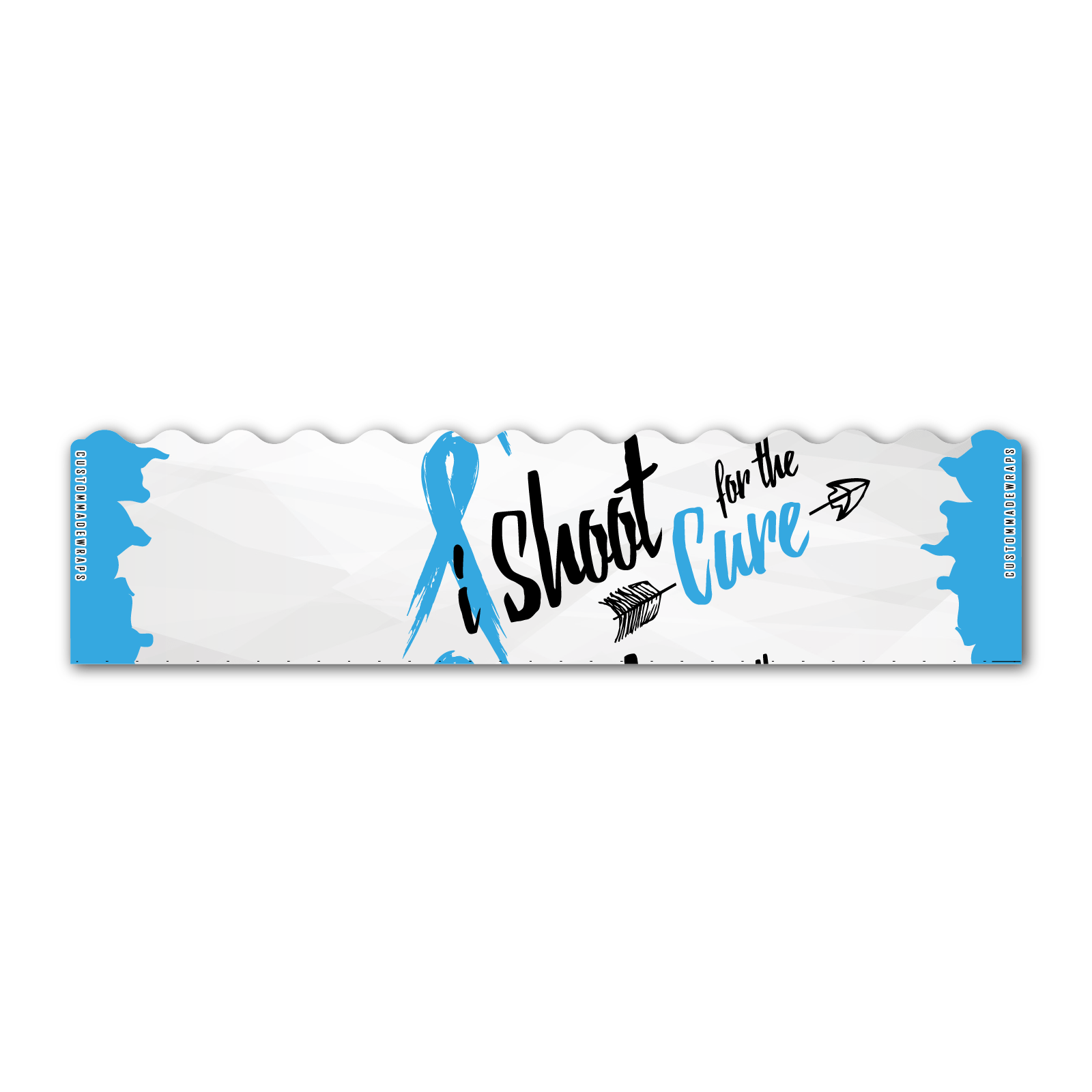 Wave Edge - Shoot for the Cure Light Blue