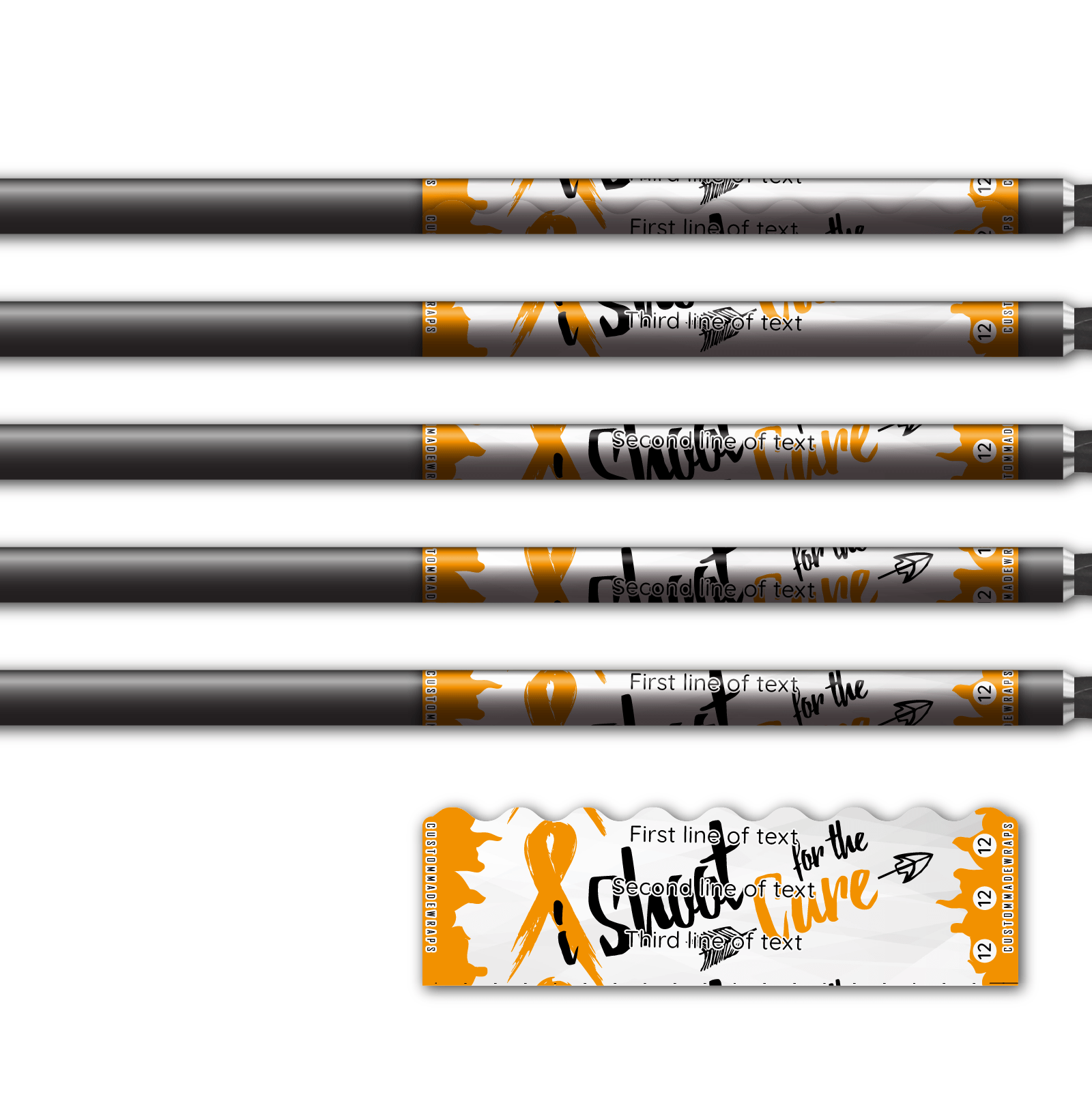 Alternative view of Shorty - Shoot for the Cure Orange