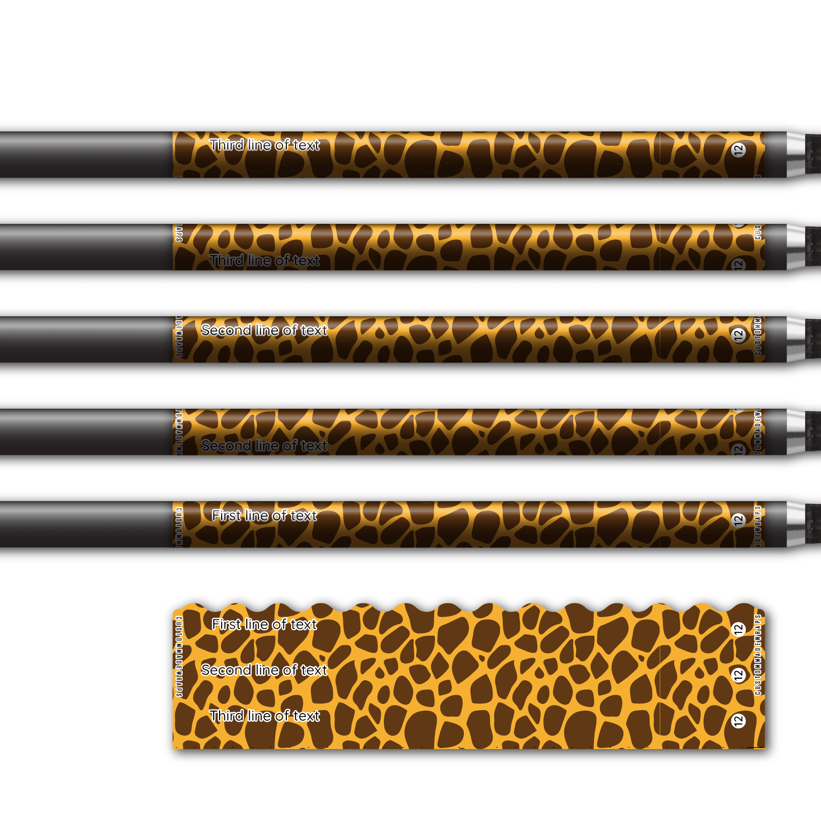 Alternative view of Wave Edge - Animal Skin Giraffe