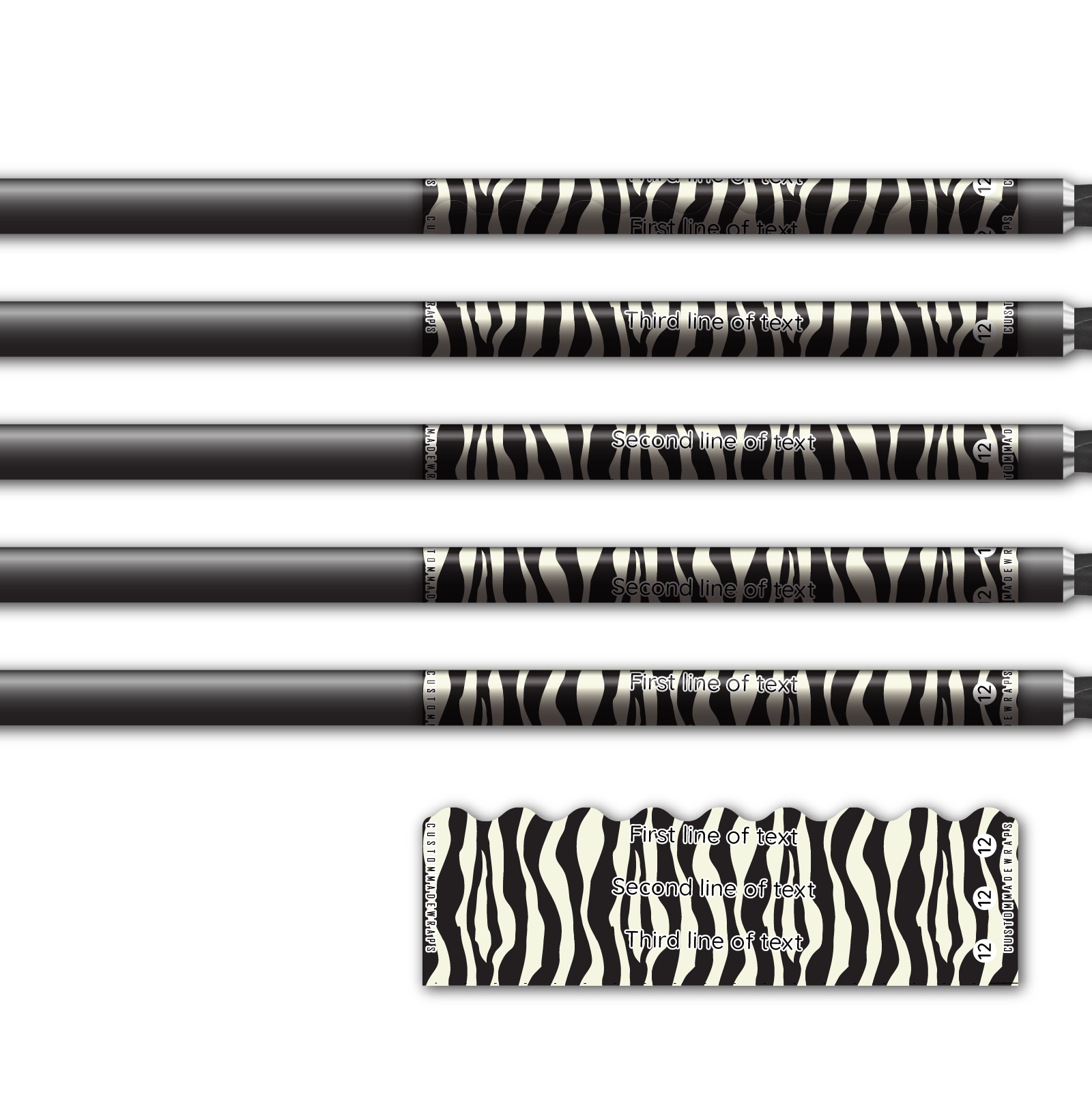 Alternative view of Shorty - Animal Skin Zebra