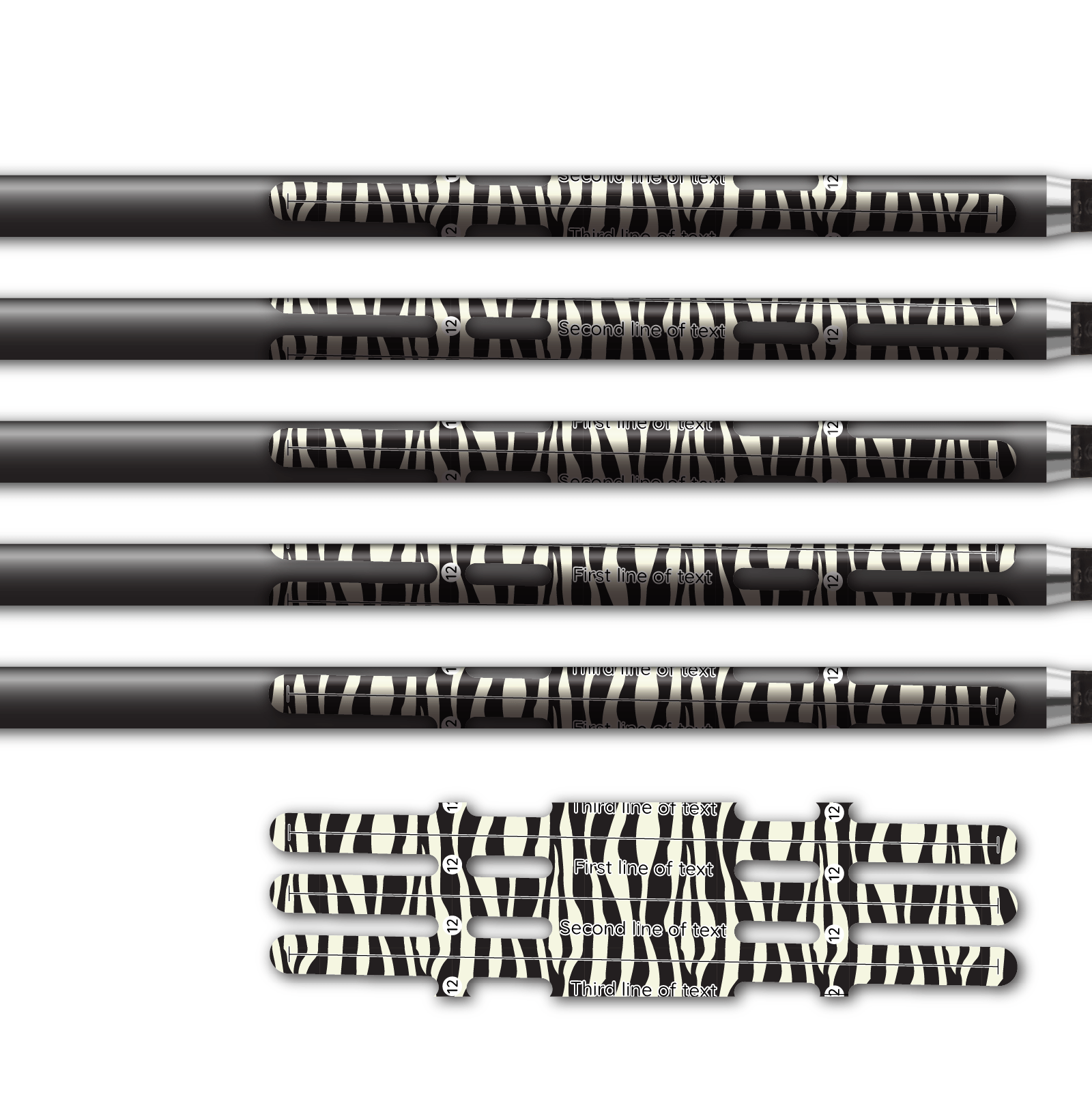 Alternative view of Vortex - Animal Skin Zebra