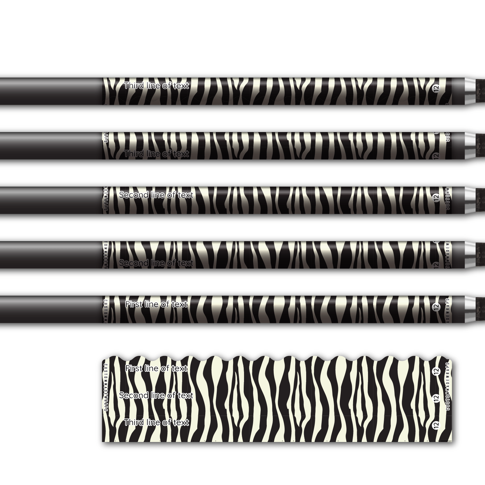 Alternative view of Wave Edge - Animal Skin Zebra