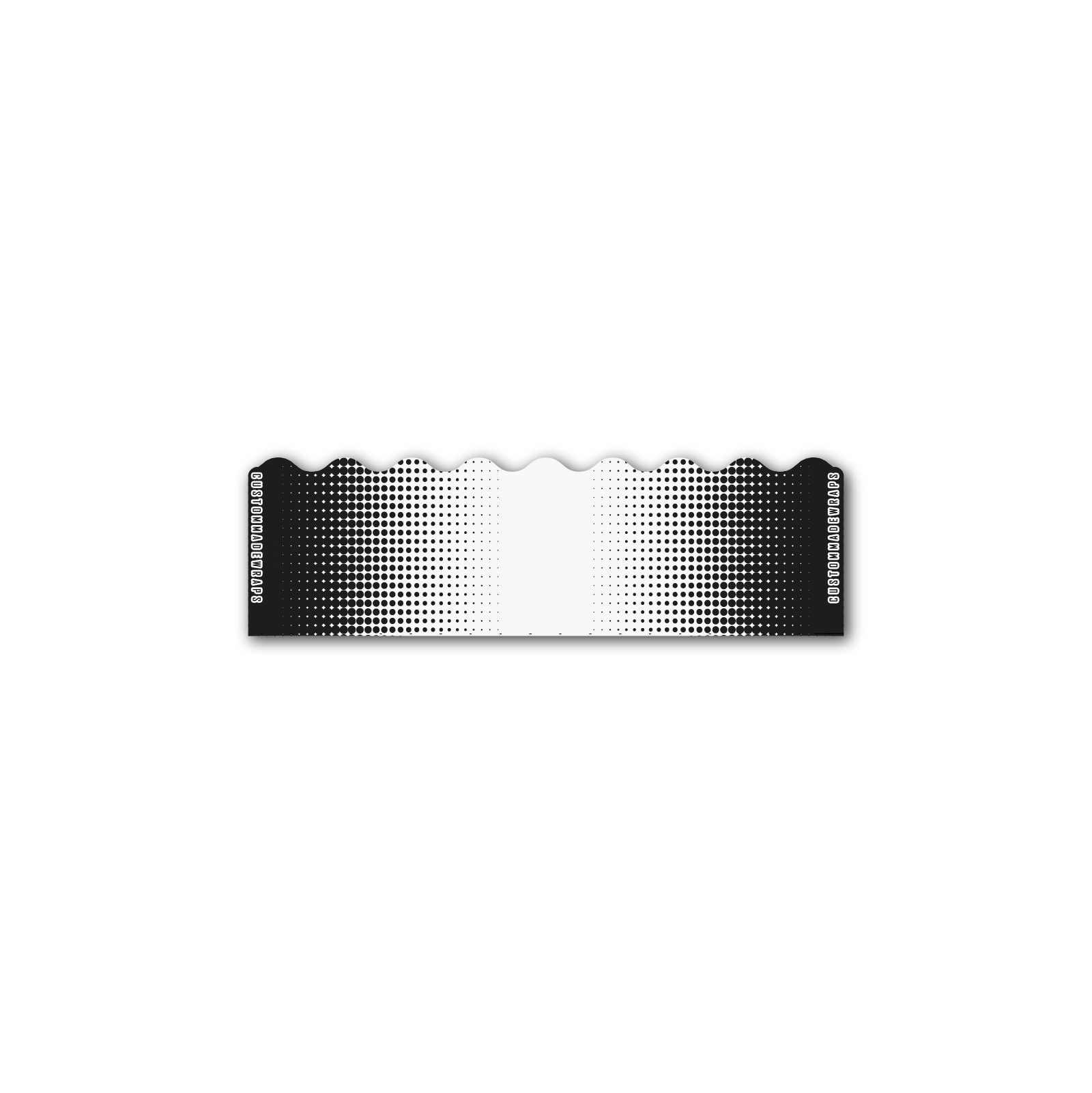 Shorty - Gradient Black on Frost White