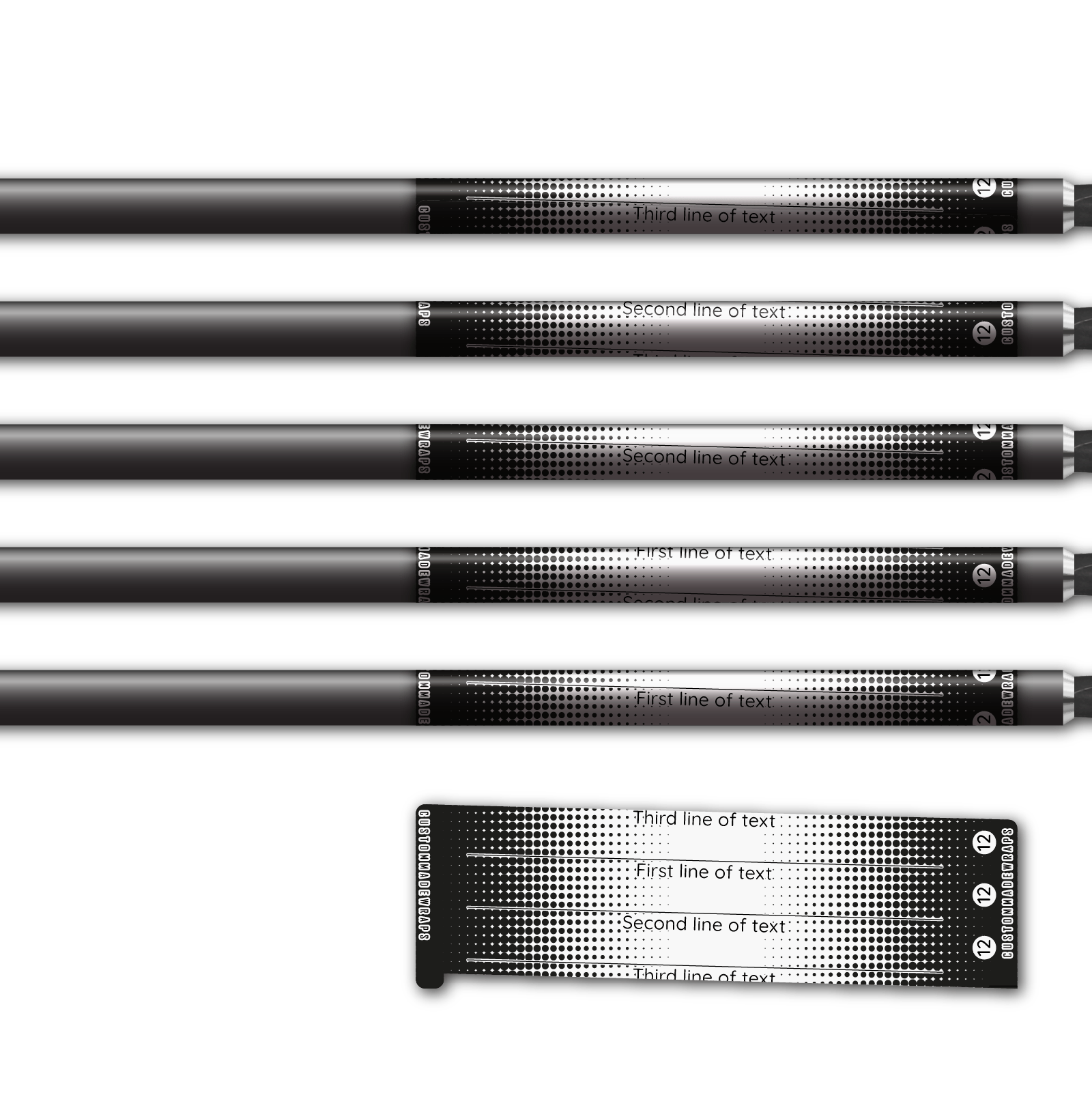 Alternative view of Spin Elite - Gradient Black on Frost White