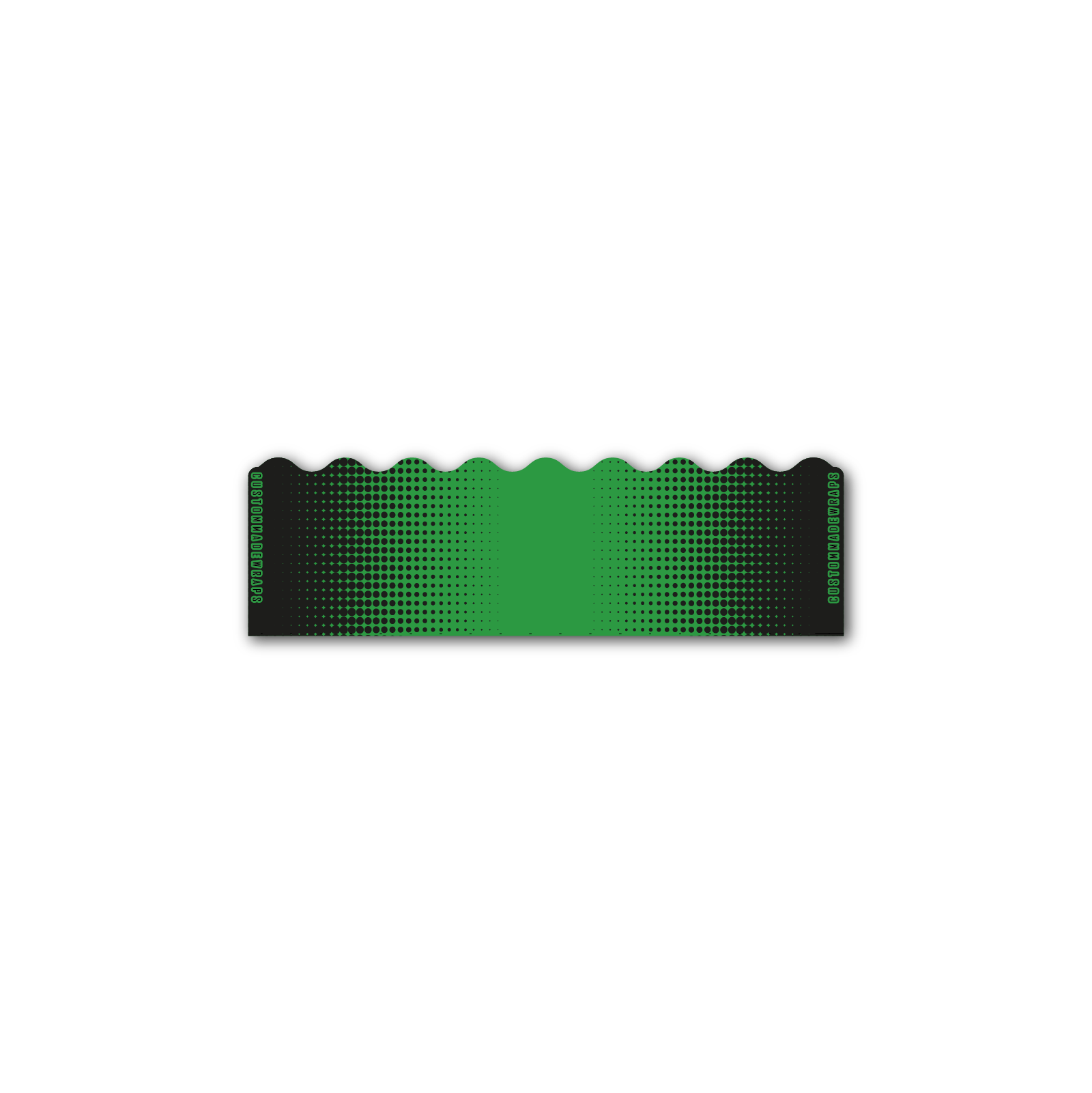 Shorty - Gradient Black on Green