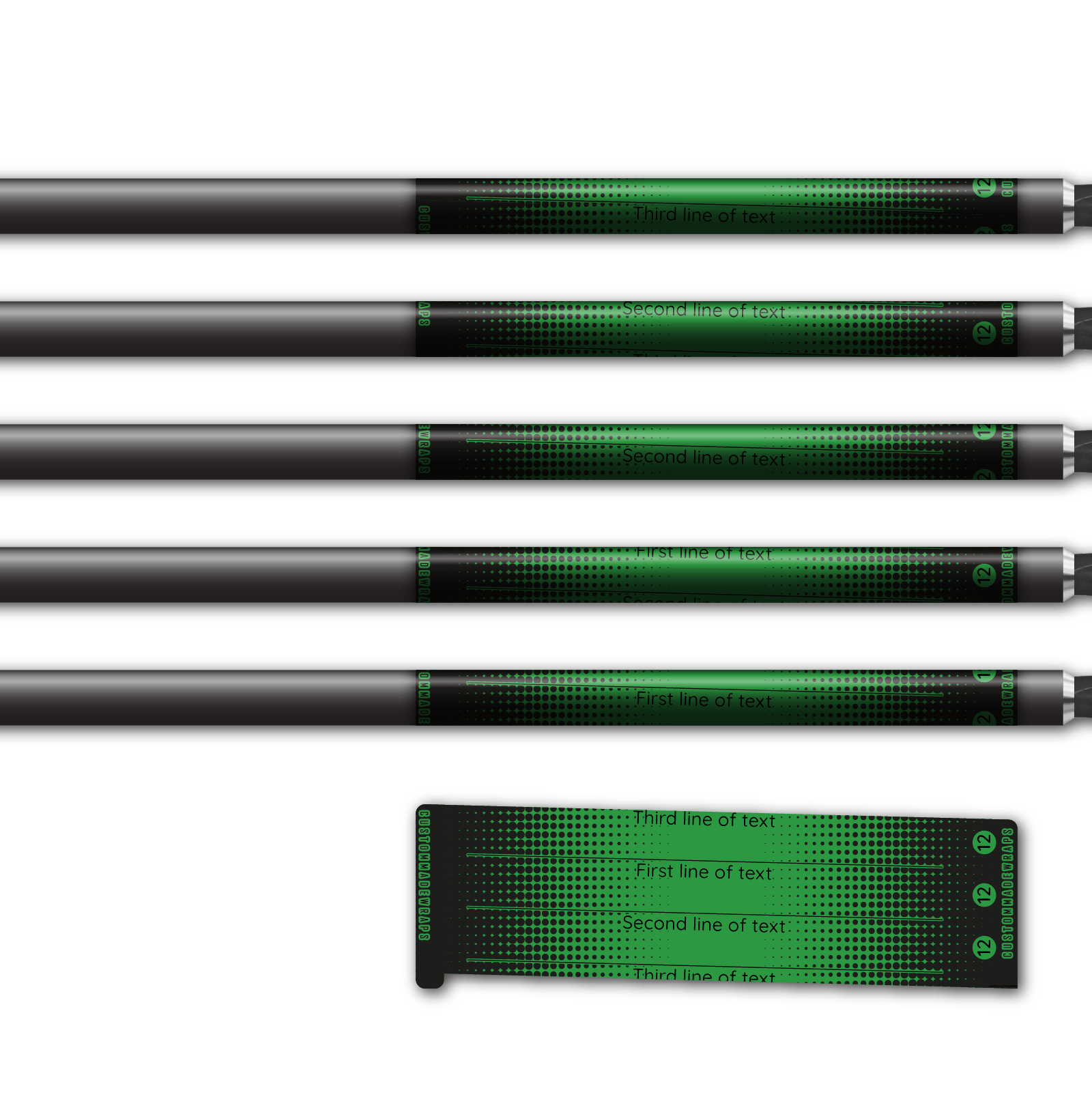 Alternative view of Spin Elite - Gradient Black on Green