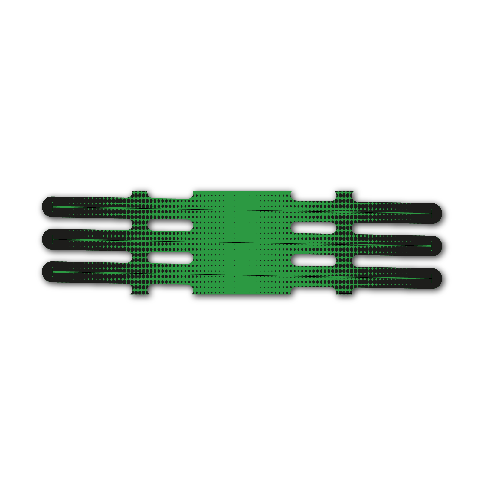 Vortex - Gradient Black on Green