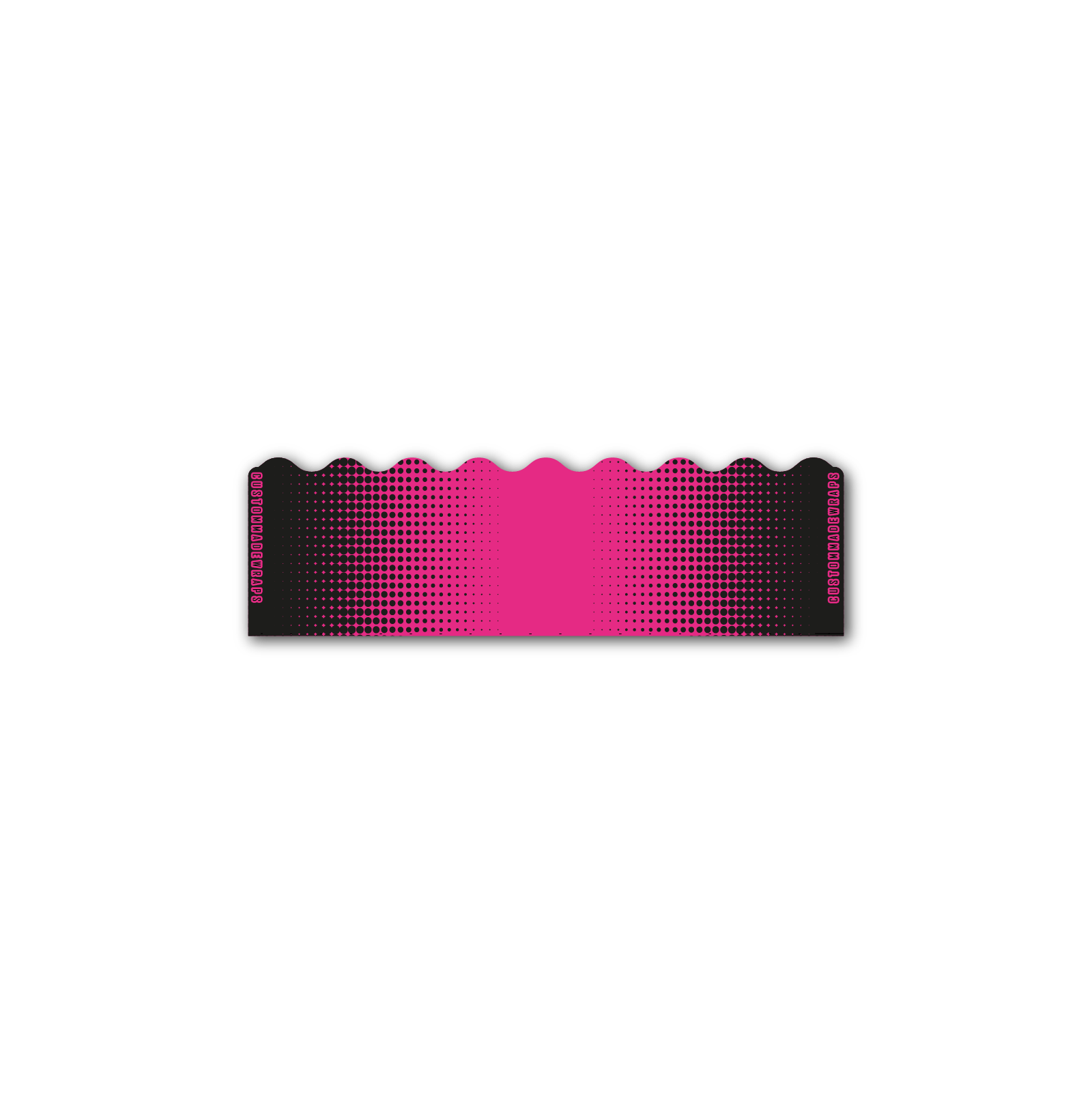 Shorty - Gradient Black on Magenta