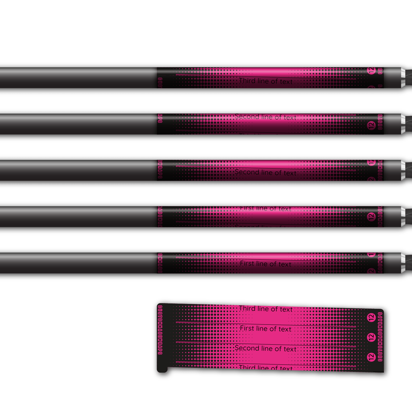 Alternative view of Spin Elite - Gradient Black on Magenta