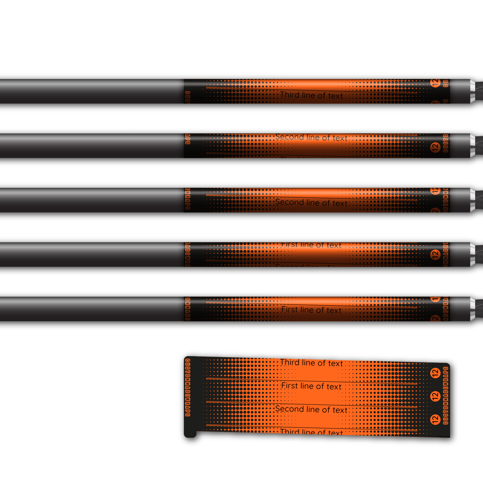 Alternative view of Spin Elite - Gradient Black on Orange