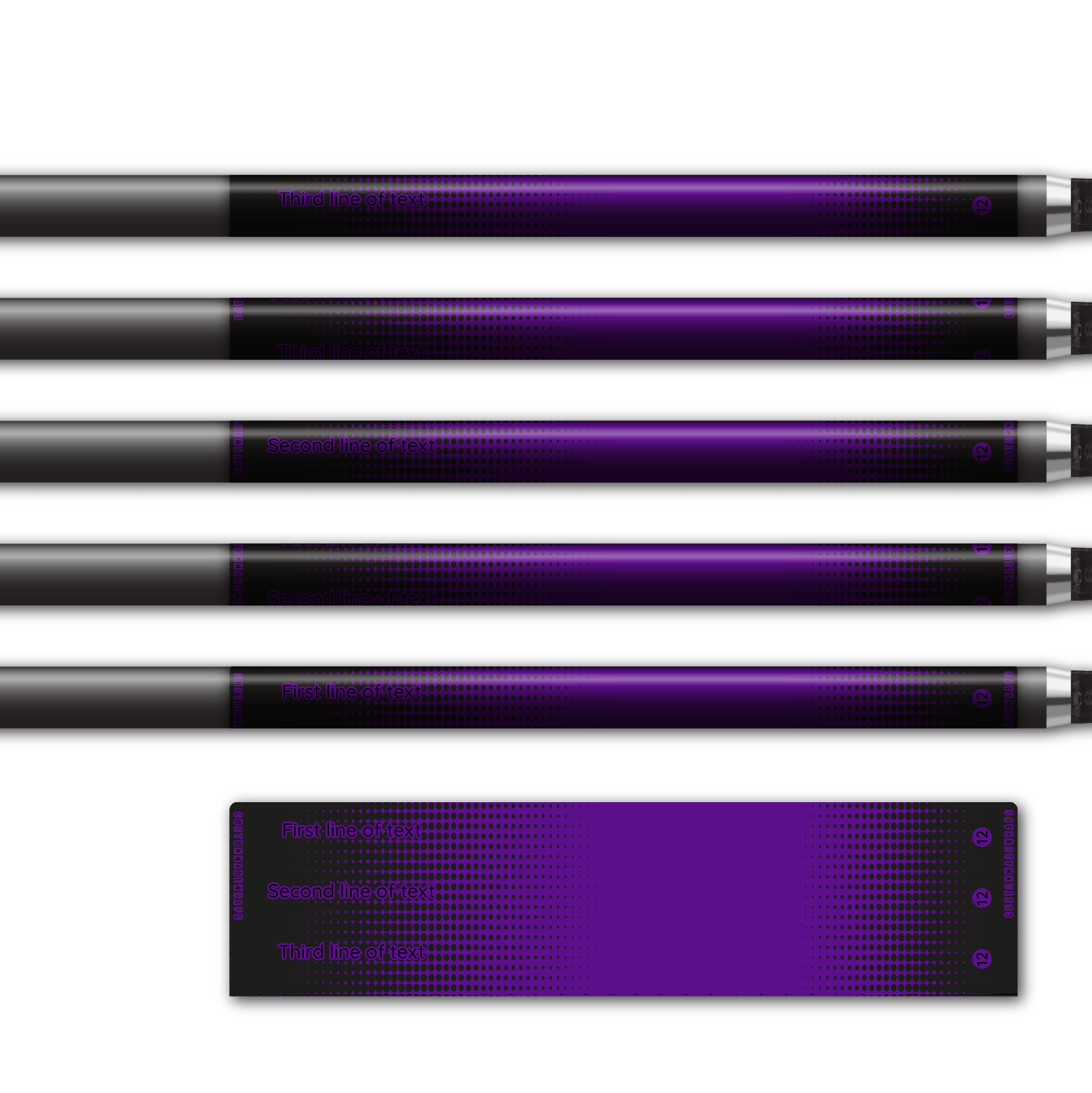 Alternative view of Regular - Gradient Black on Purple