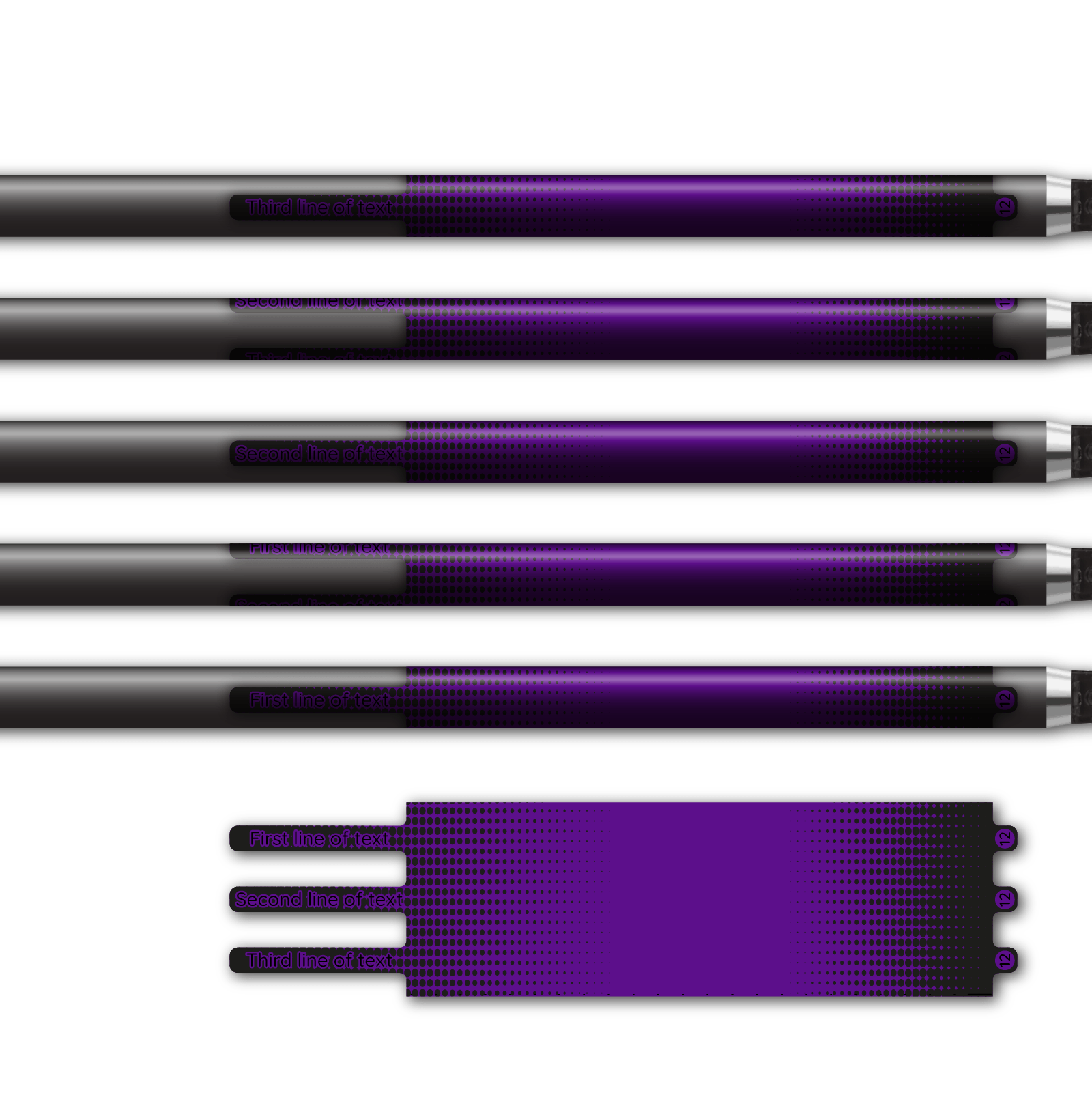 Alternative view of Ultralight - Gradient Black on Purple