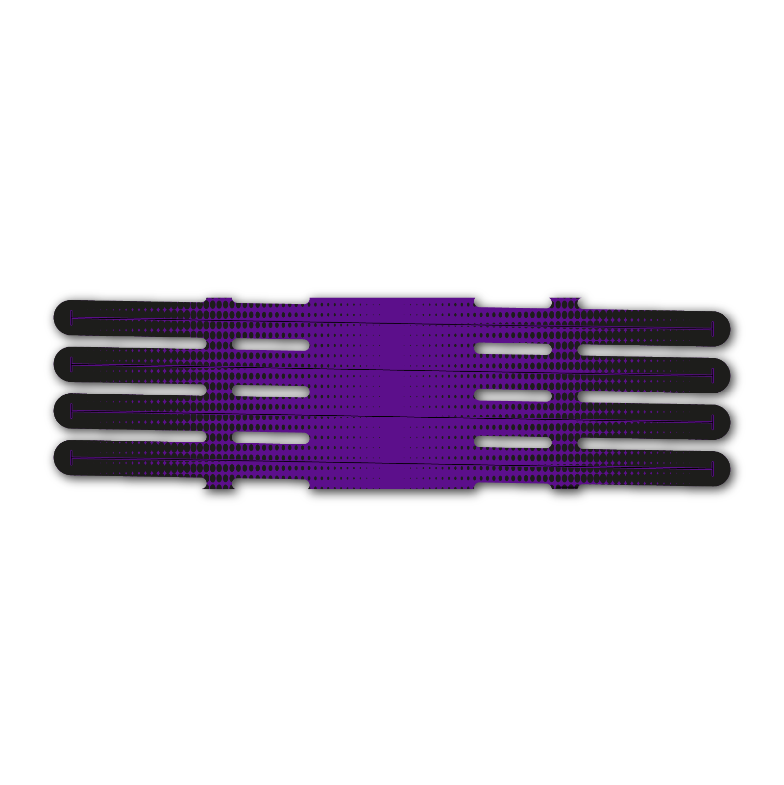 4 fletch Vortex - Gradient Black on Purple