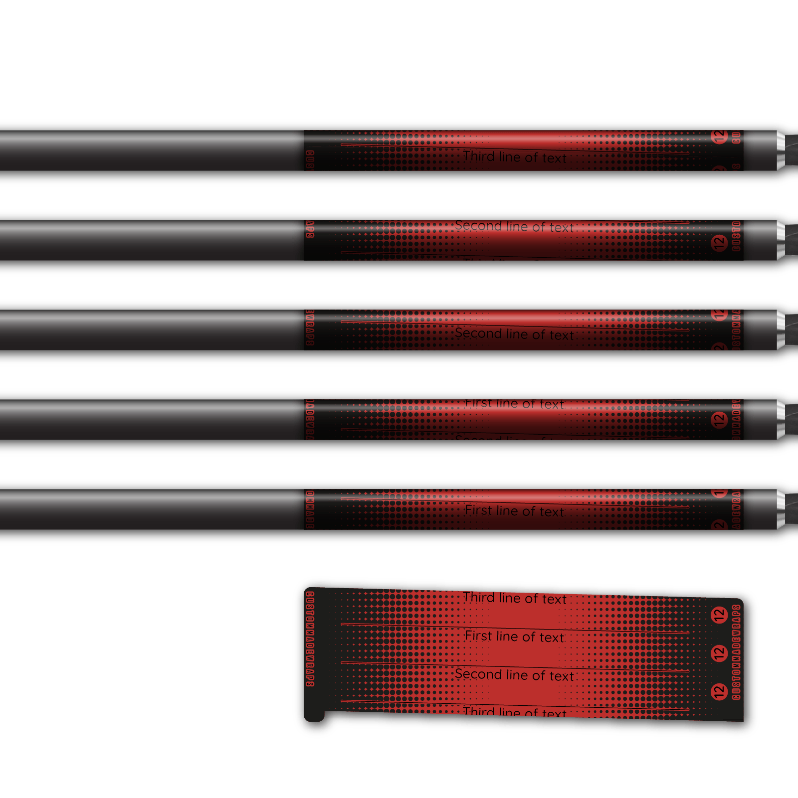Alternative view of Spin Elite - Gradient Black on Red