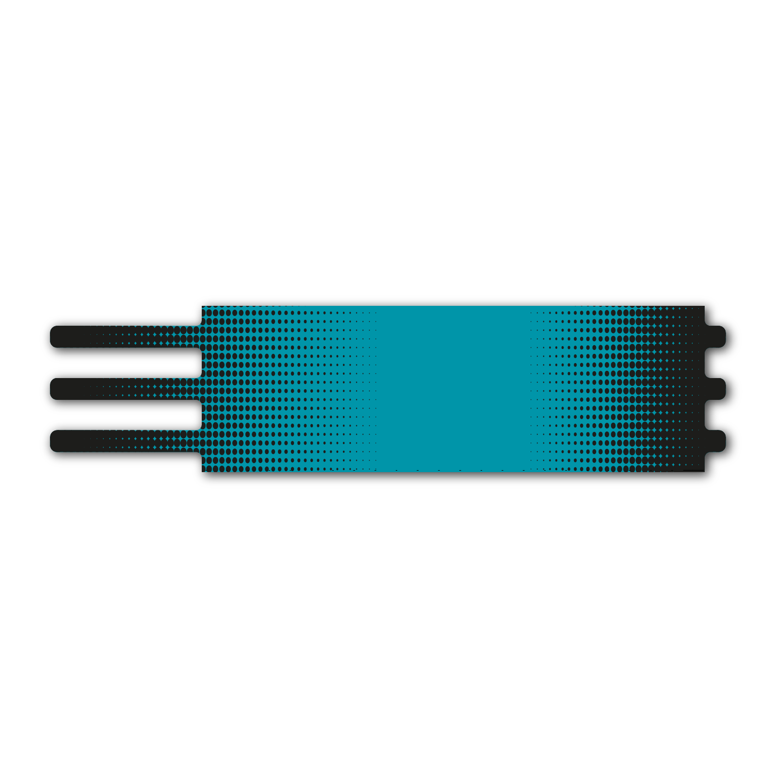 Ultralight - Gradient Black on Teal