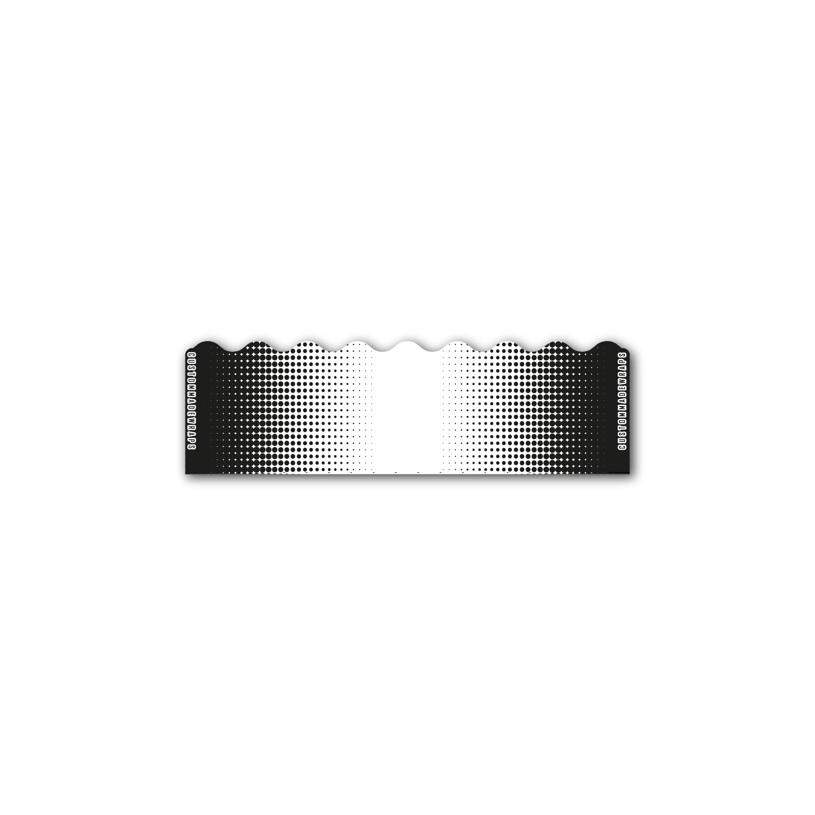 Shorty - Gradient Black on White