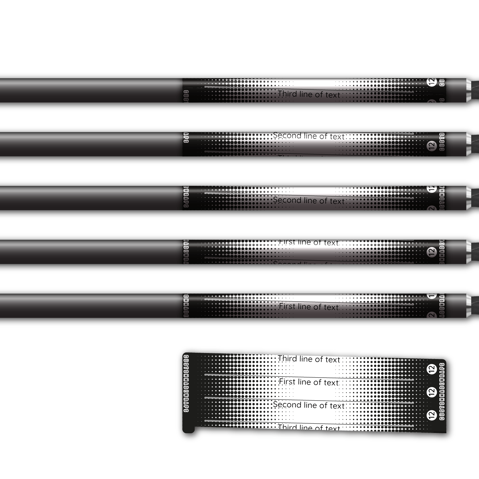 Alternative view of Spin Elite - Gradient Black on White