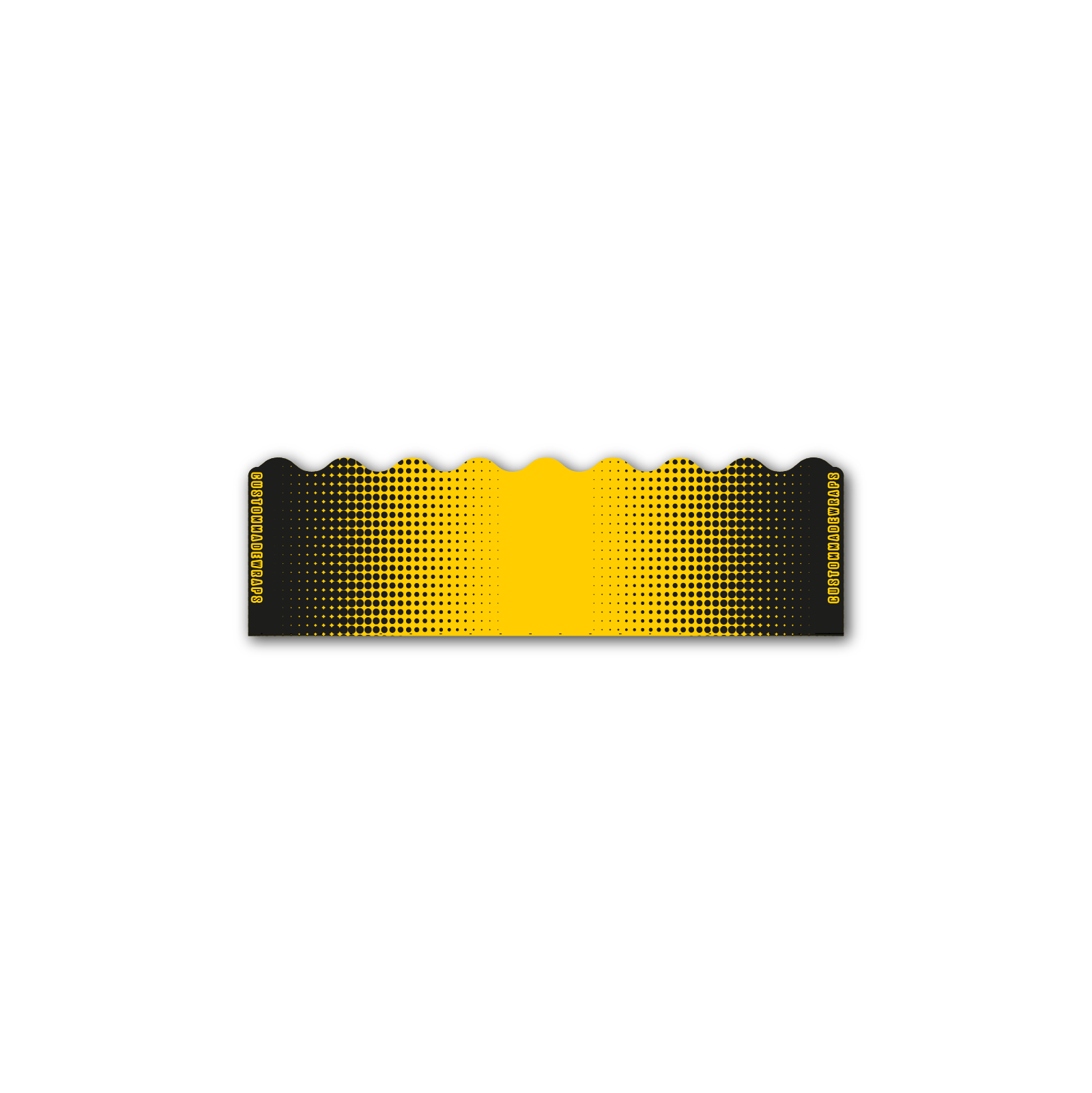 Shorty - Gradient Black on Yellow