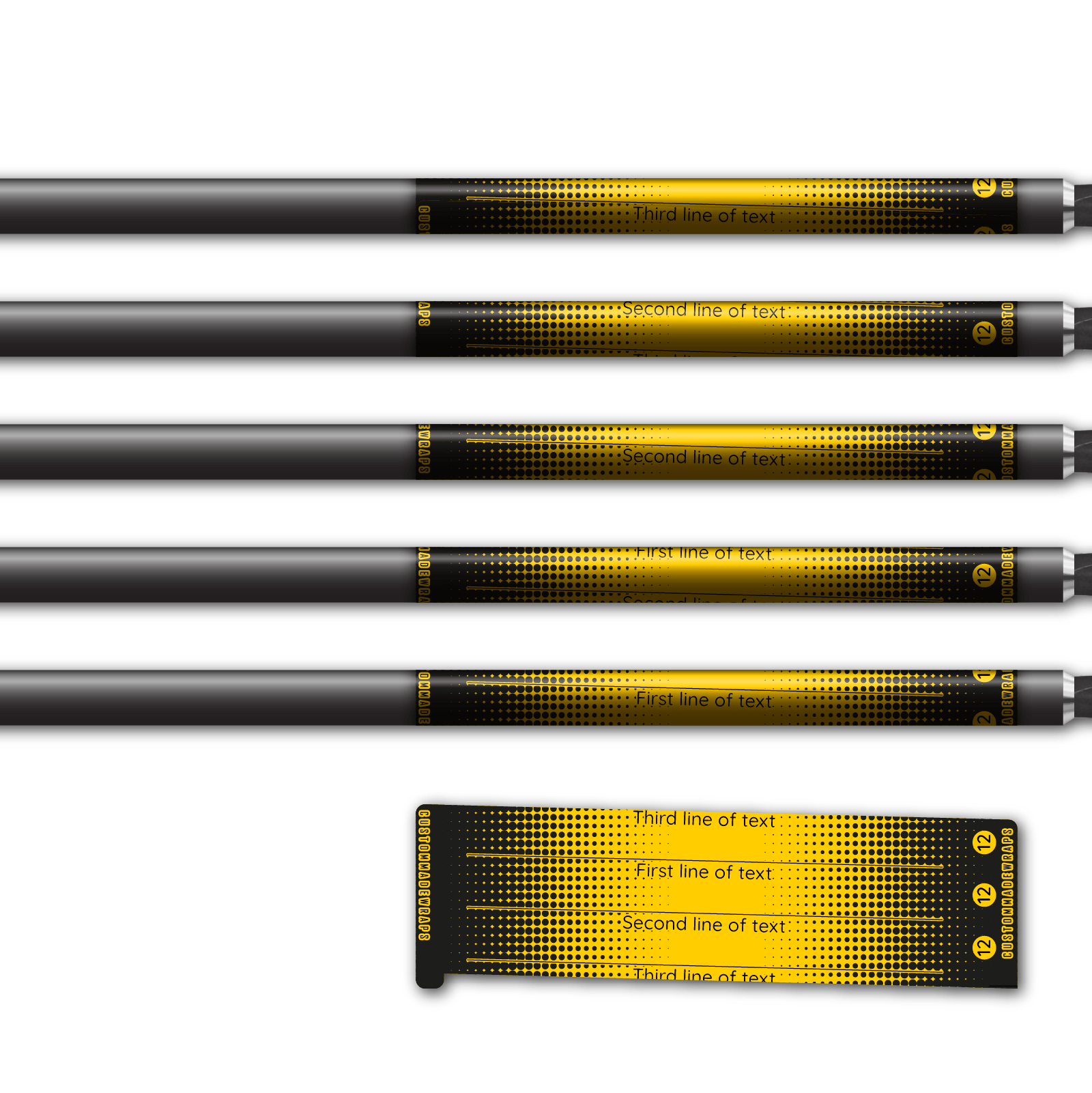 Alternative view of Spin Elite - Gradient Black on Yellow