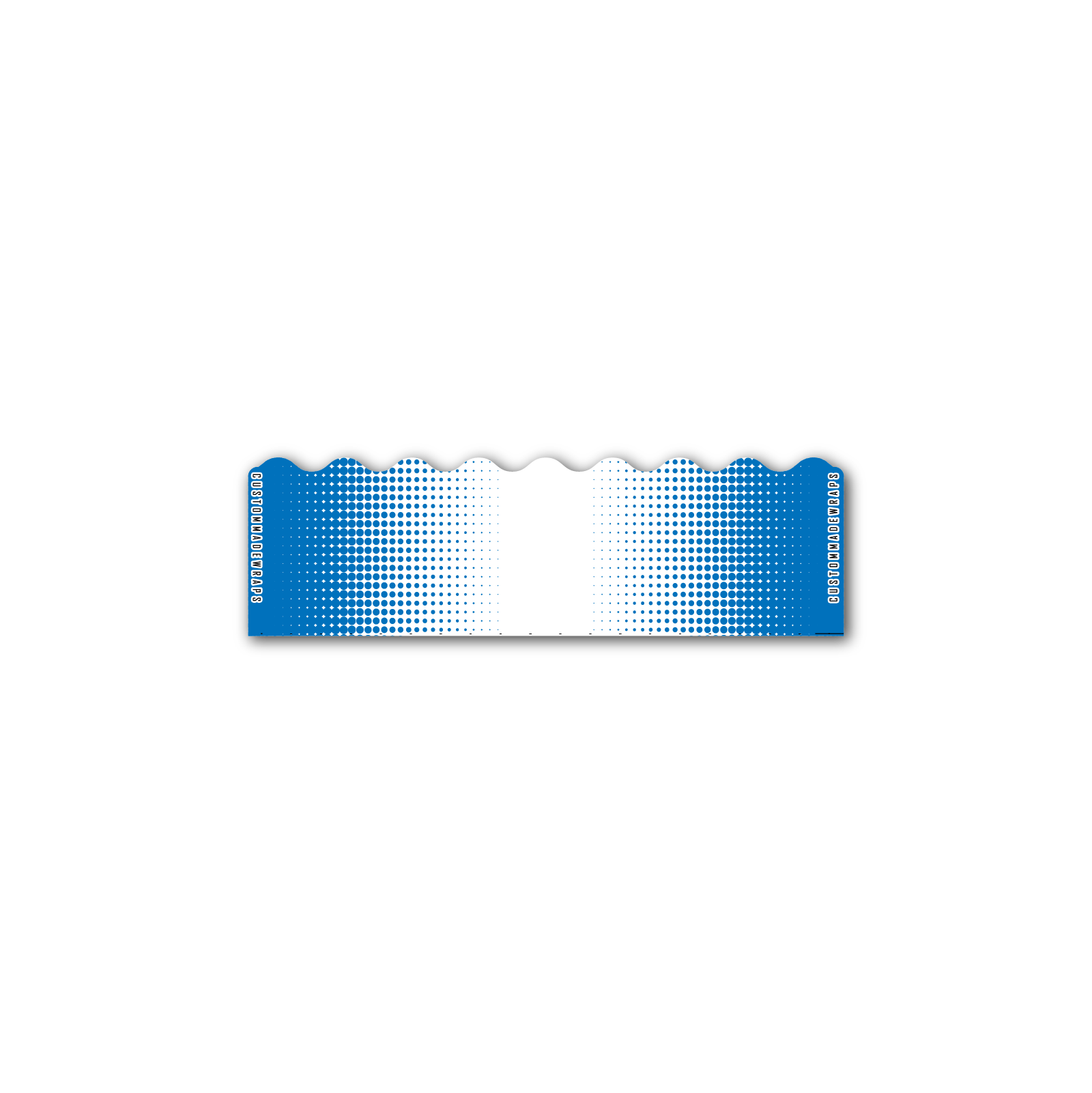 Shorty - Gradient Blue on White