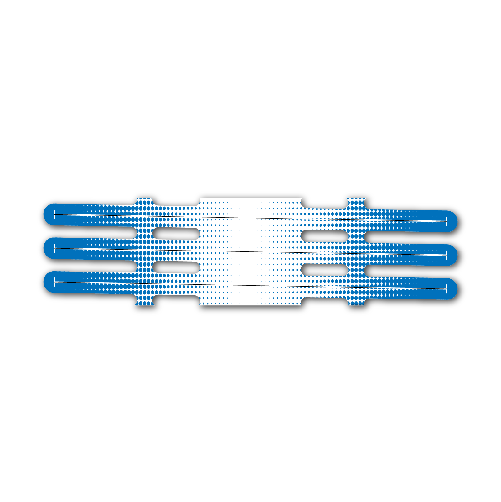 Vortex - Gradient Blue on White