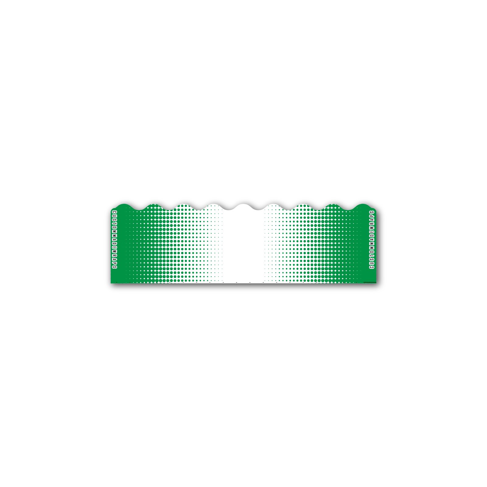Shorty - Gradient Green on White